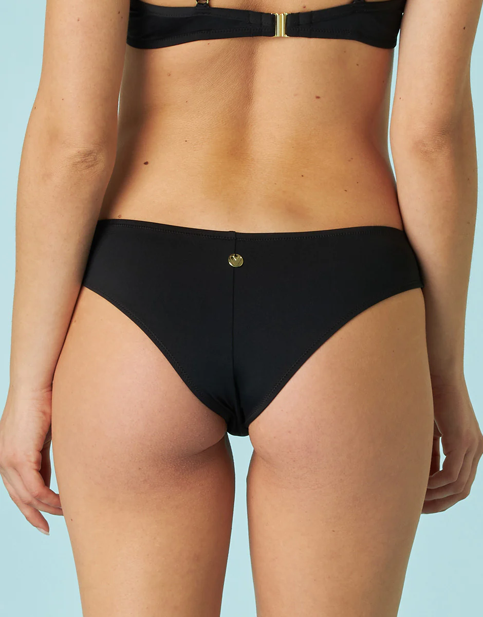 Bas de maillot de bain brésilien Essential Micro en microfibre noir - Image 2