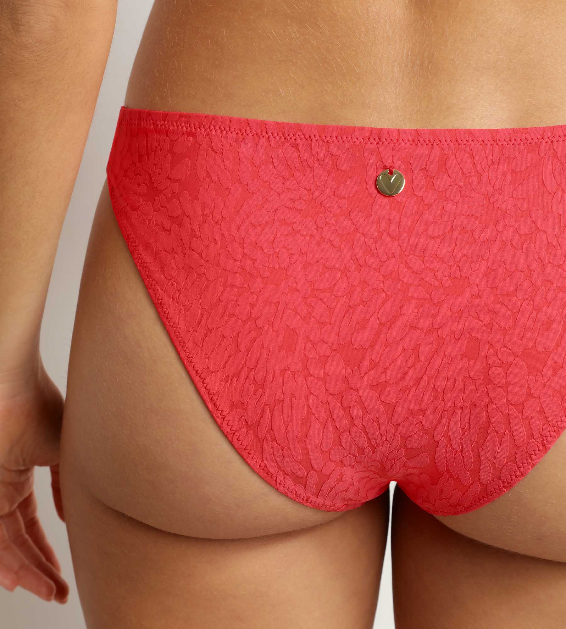 Bas de maillot de bain culotte midi motif Hibiscus Dim Swimwear - Image 6