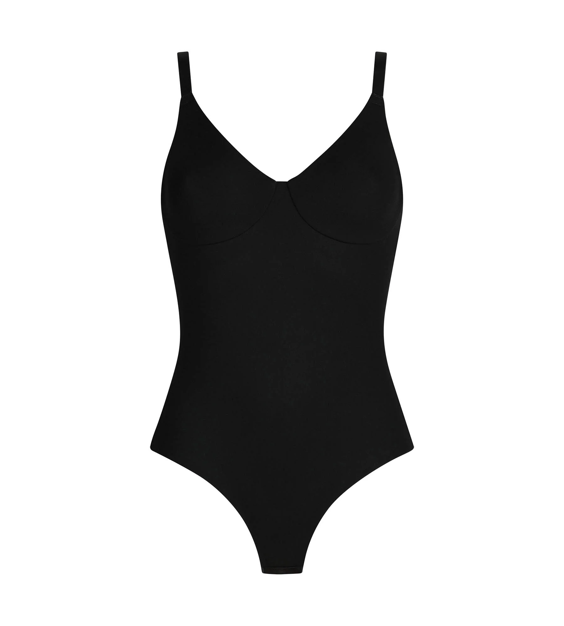 Body femme avec soutien-gorge intégré en microfibre Noir Dim Invisible - Image 5