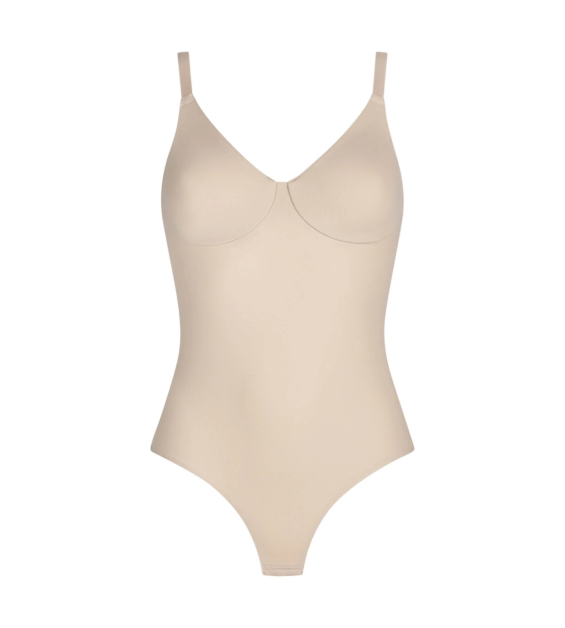 Body femme avec soutien-gorge intégré en microfibre Nude Dim Silhouette Invisible - Image 5