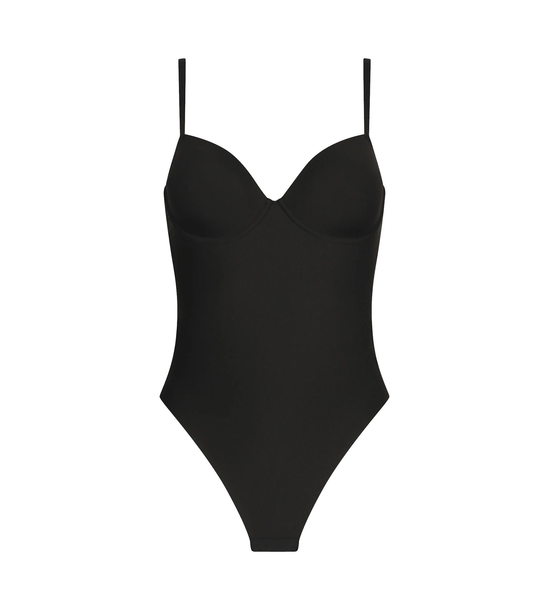 Body string effet sculptant en microfibre Noire Dim Silhouette Invisible - Image 3