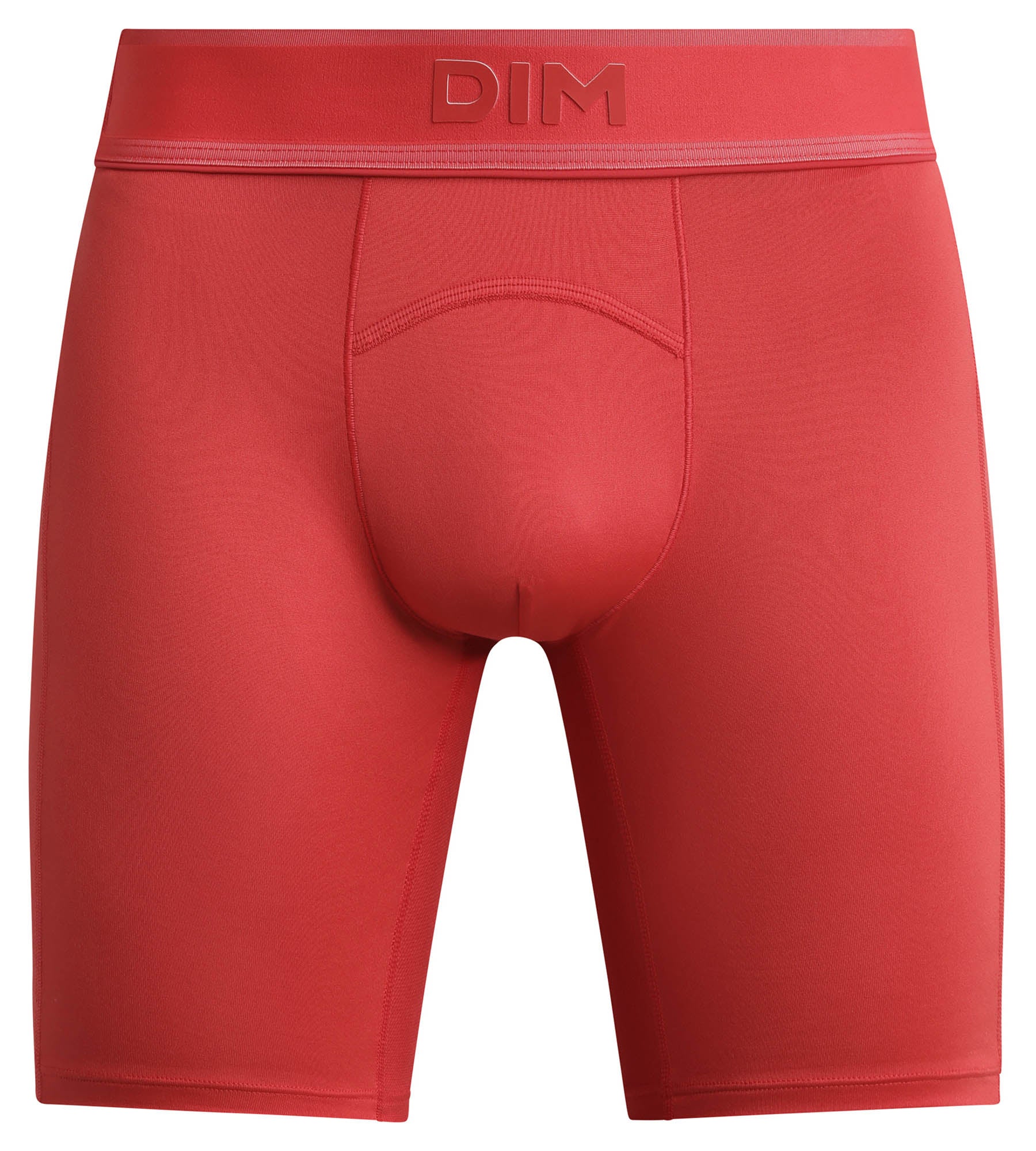 Boxer de sport long homme en microfibre et mesh Rouge Alerte Dim Move - Image 5