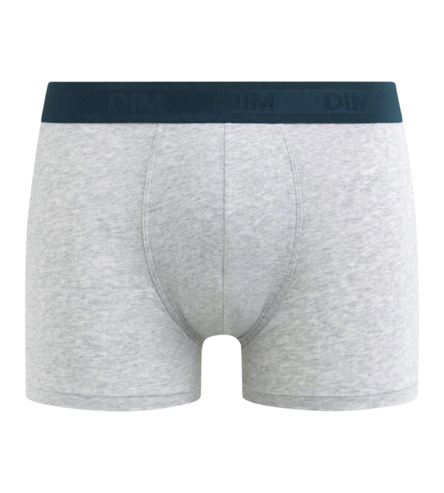 Boxer homme en coton stretch à ceinture contrastée Gris Dim Fancy - Image 3