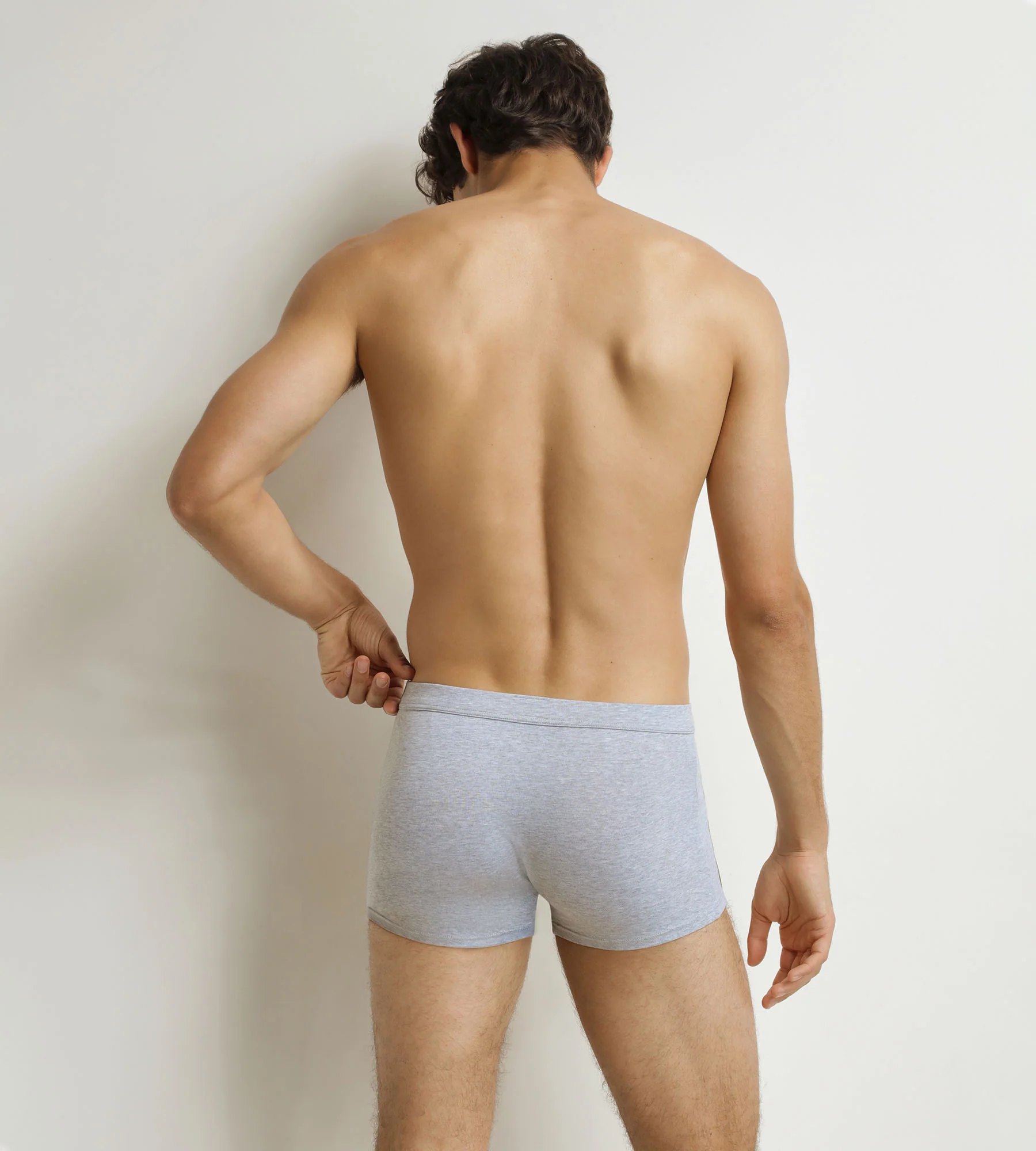 Boxer homme gris cendré Classic Coton - Image 2