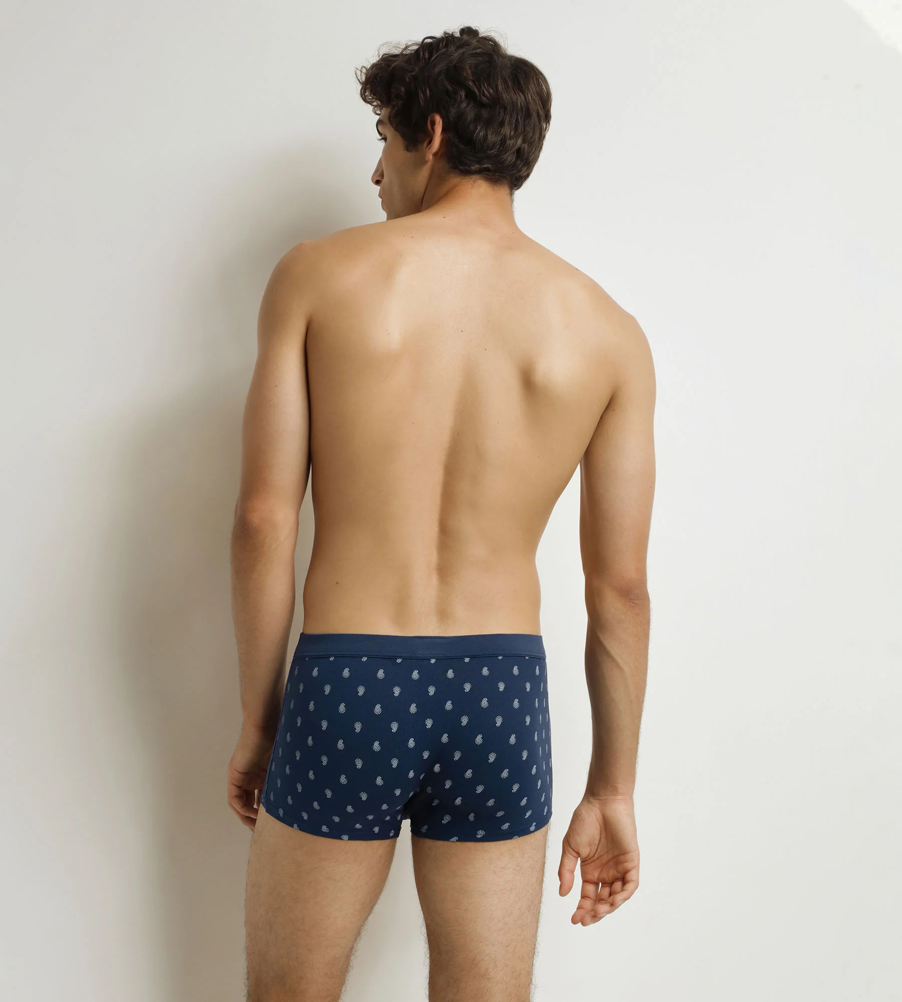 Boxer homme Noir motifs gouttes Classic Coton - Image 2