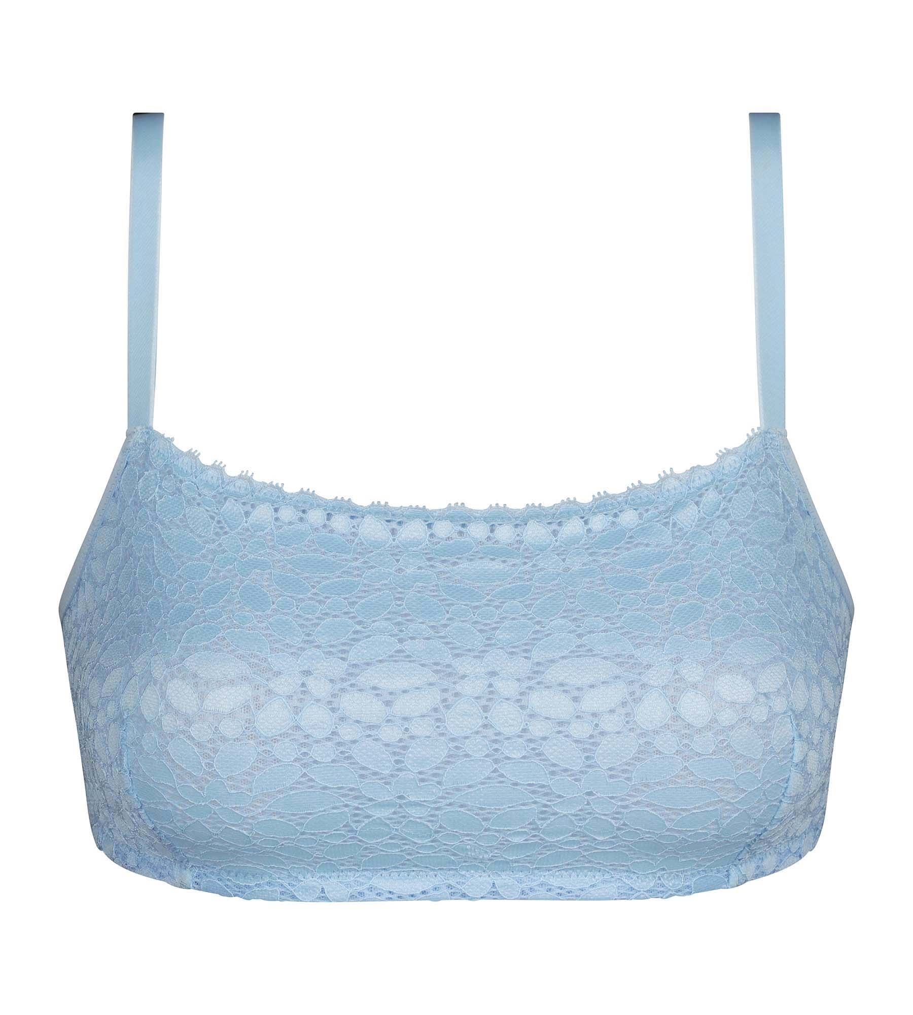 Bralette sans armature en dentelle florale Bleu Chemise Daily Dentelle - Image 5