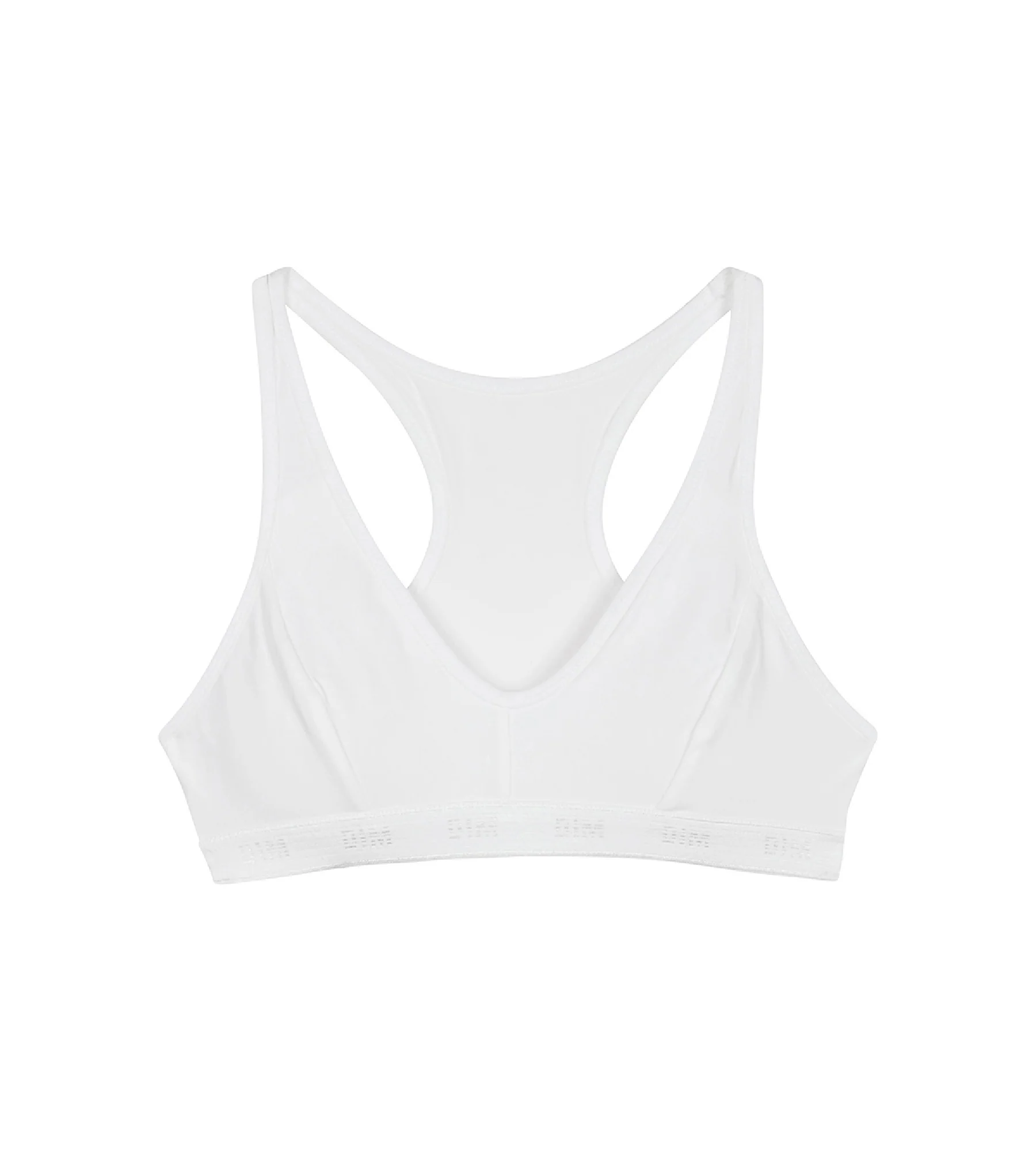 Brassière de sport blanche DIM Pocket Micro Girl
