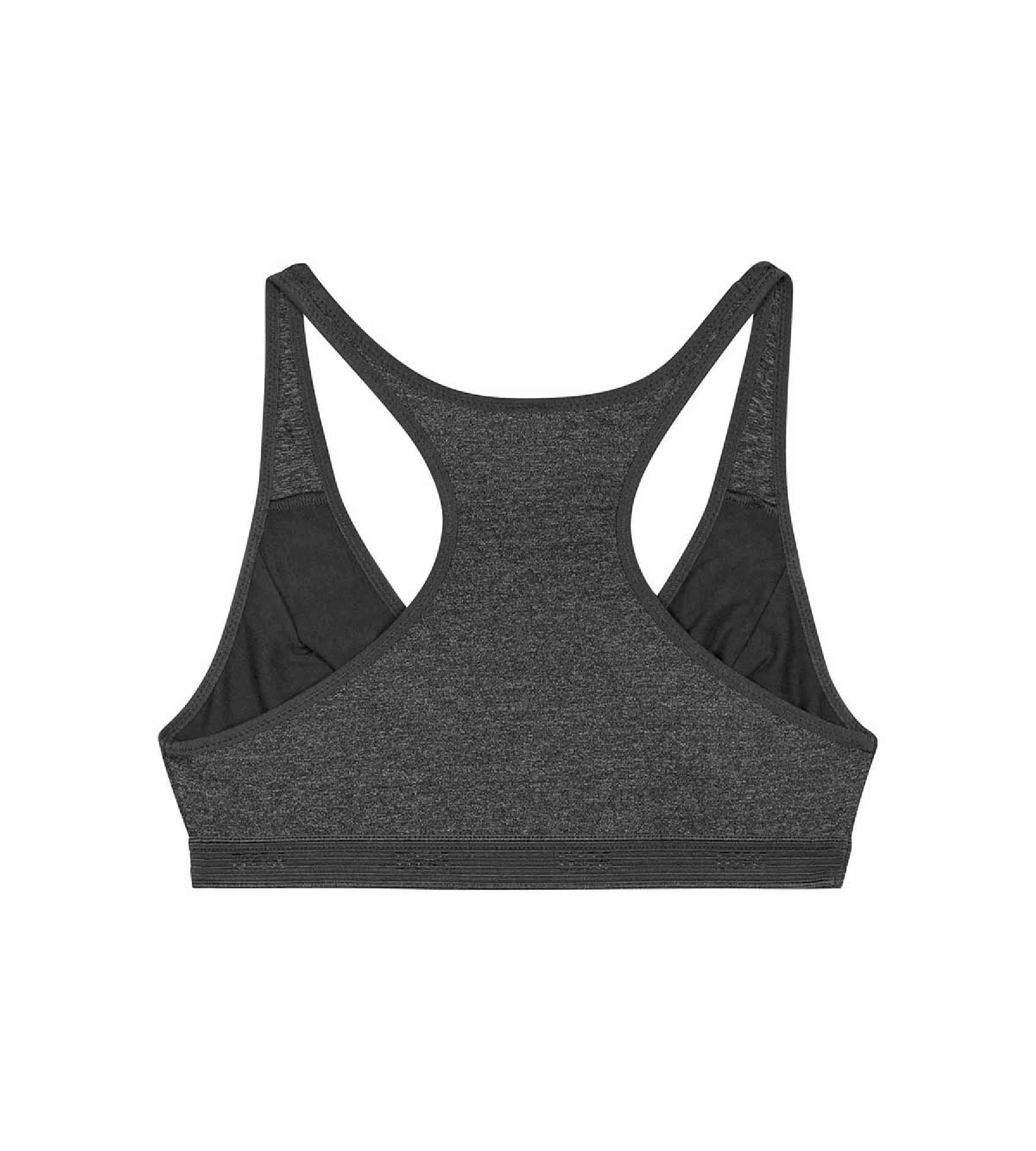 Brassière de sport pour fille Gris Chiné Foncé en microfibre Dim Micro - Image 2