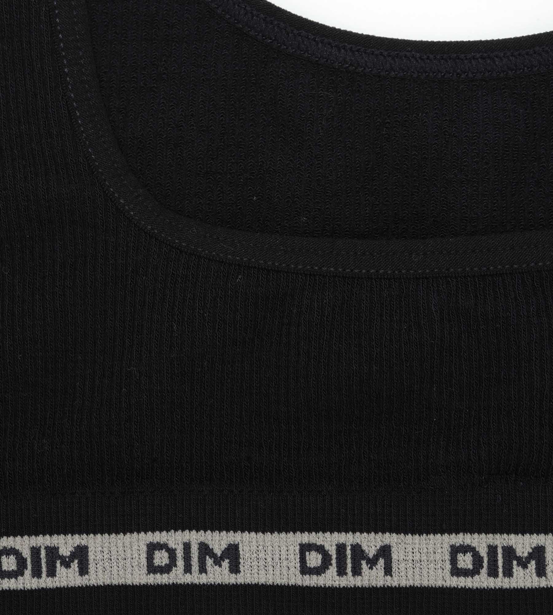 Brassière fille en tissu côtelé Noir Dim Icons - Image 3