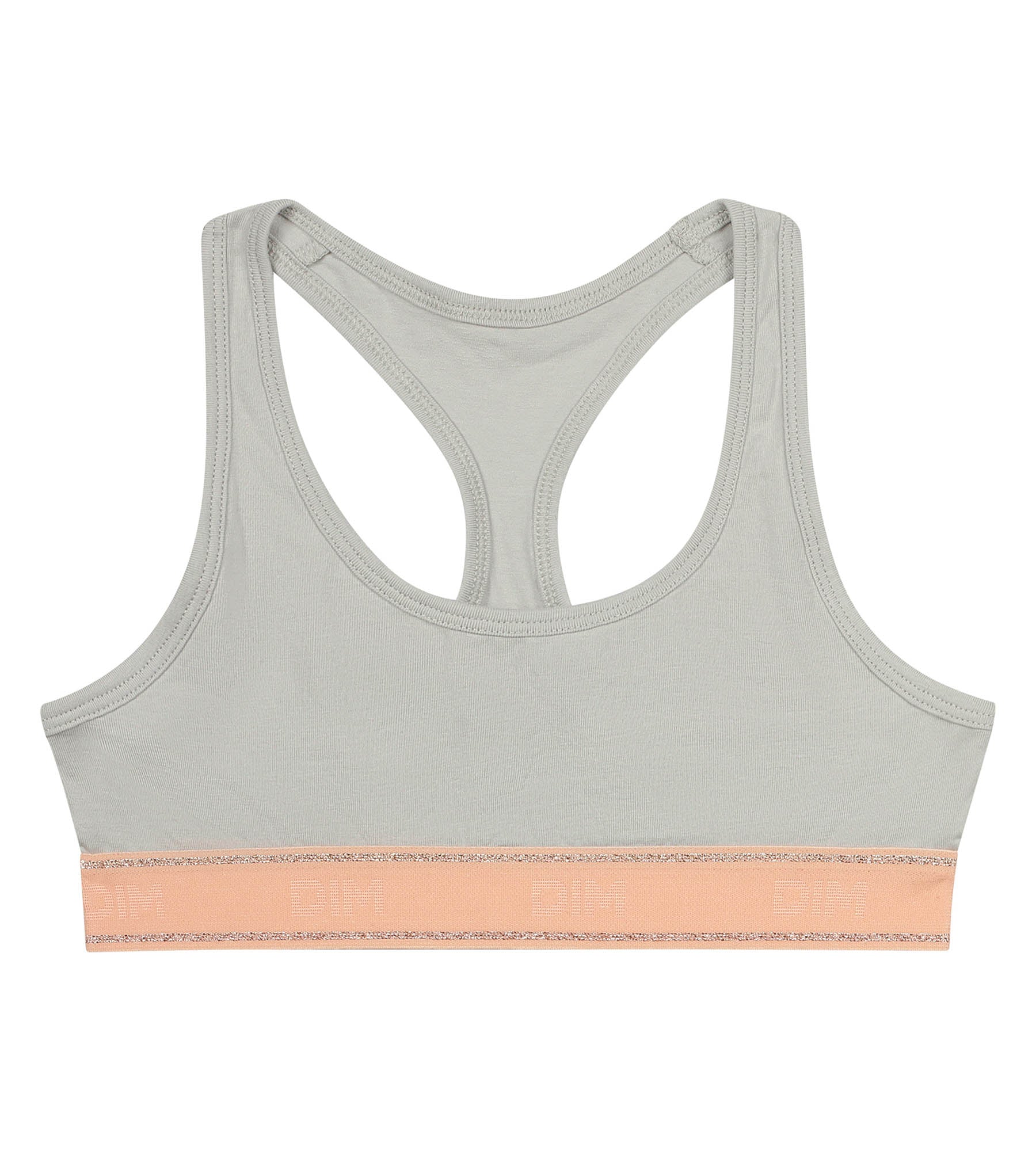Brassière fille Gris et Rose Dim Sport