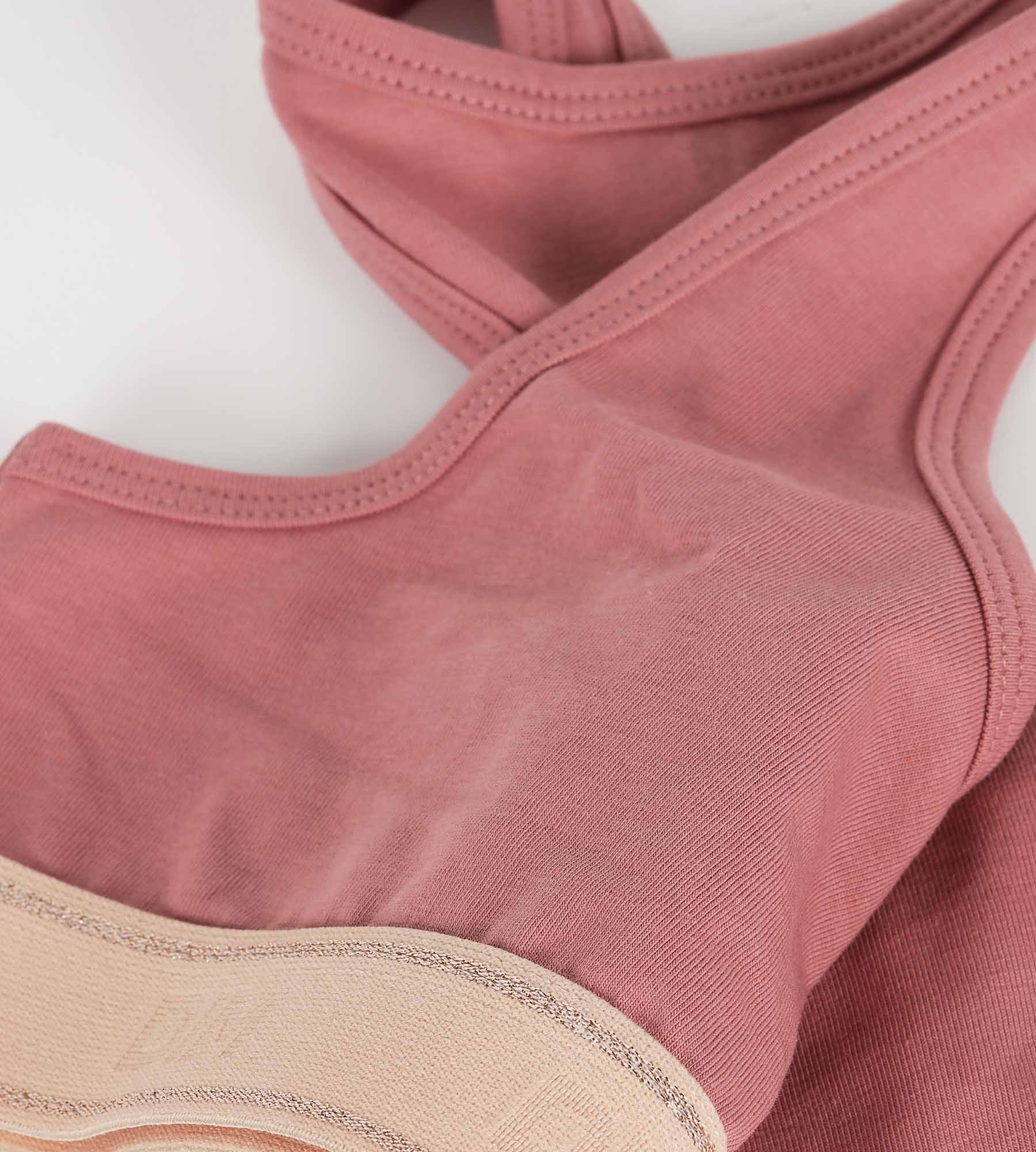 Brassière fille Rose Poudré Dim Sport - Image 3
