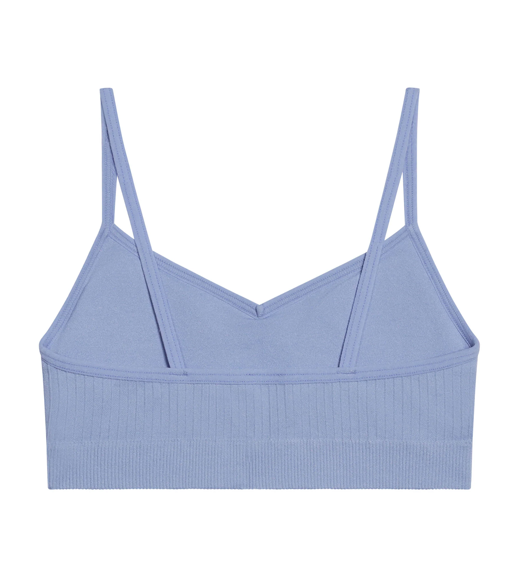 Brassière fille sans couture à mousses amovibles microfibre Bleu Dim - Image 2