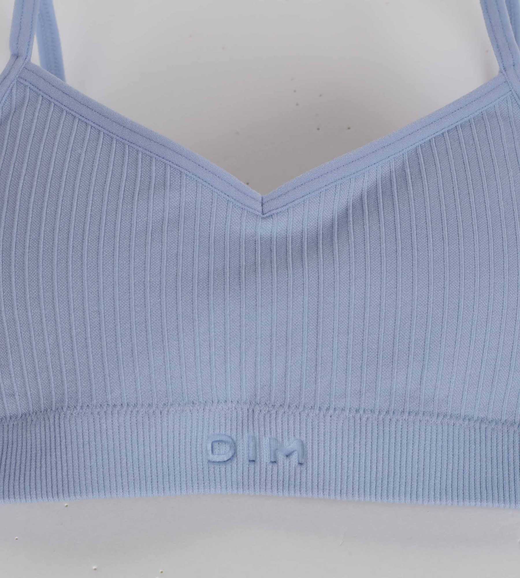 Brassière fille sans couture à mousses amovibles microfibre Bleu Dim - Image 3