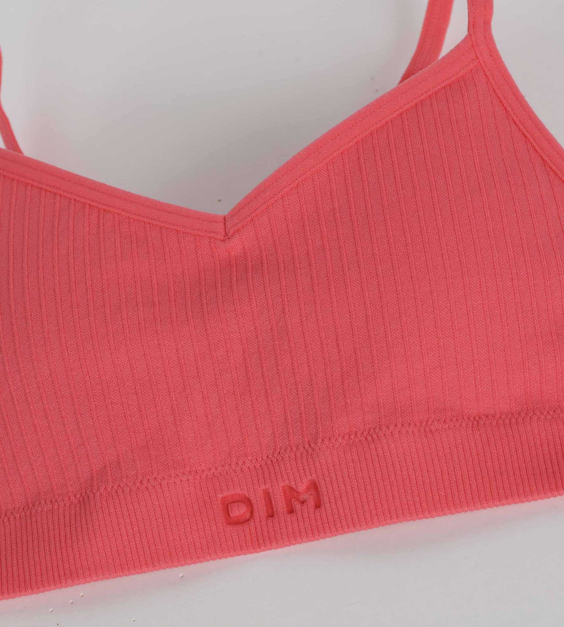 Brassière fille sans couture à mousses amovibles microfibre Rose Dim - Image 3