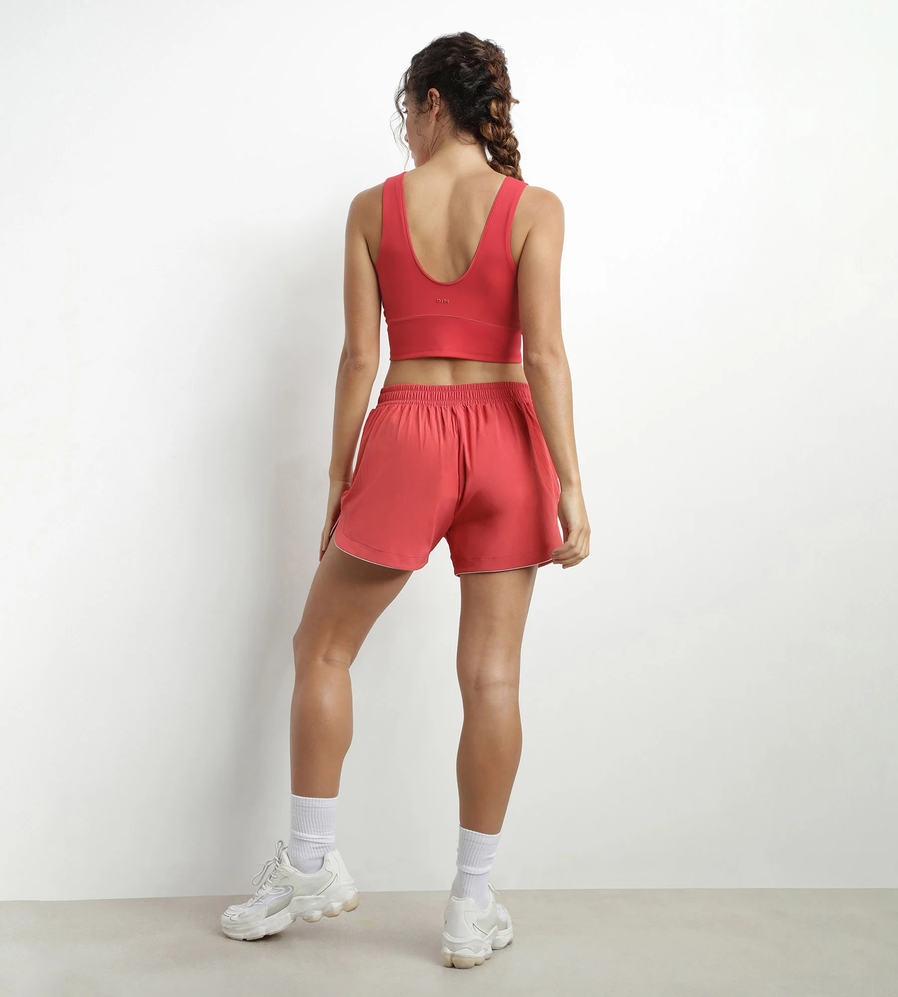 Brassière longue en microfibre sculptante Rouge Dim Move - Image 4