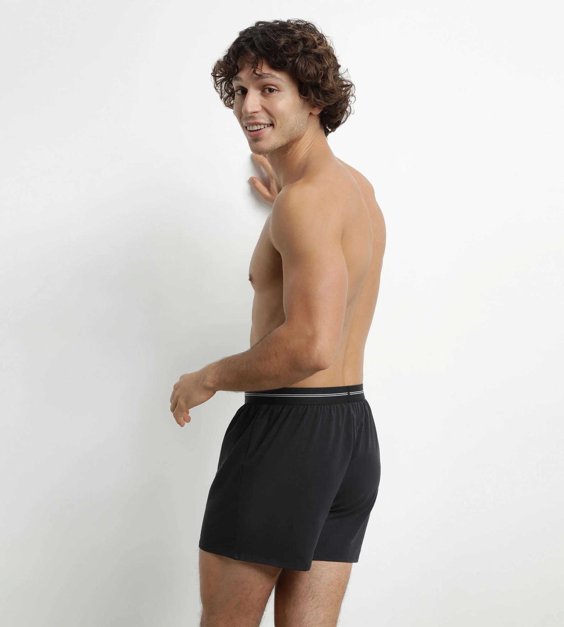 Caleçon homme en coton Noir Dim Icons Essentiel - Image 2