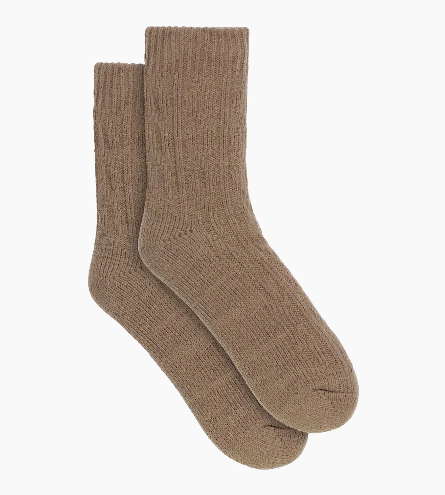 Chaussette chaude femme Marron Cocoon Polaire - Image 2