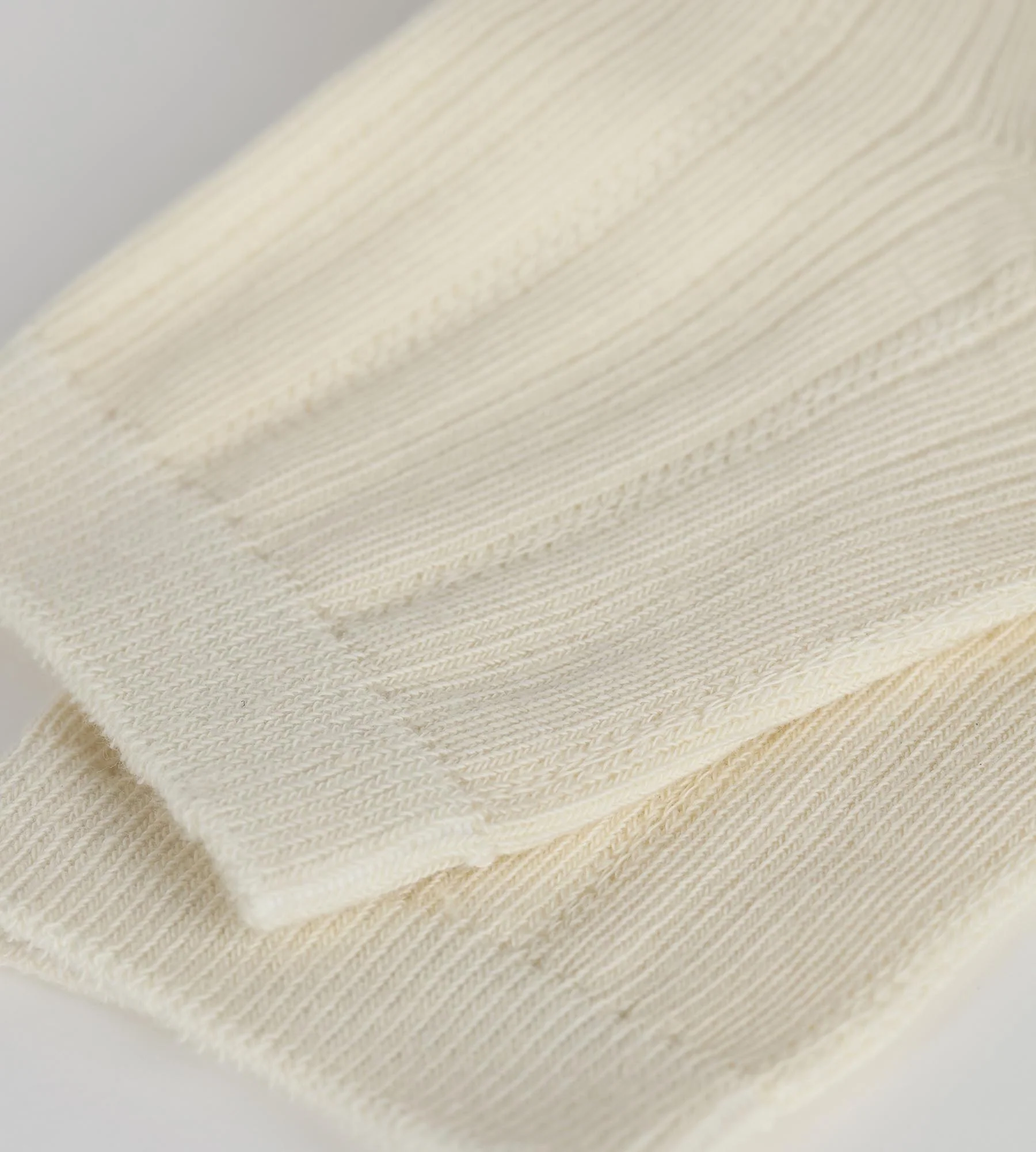 Chaussettes femme en coton pointelle Ivoire La Mode de Dim - Image 3