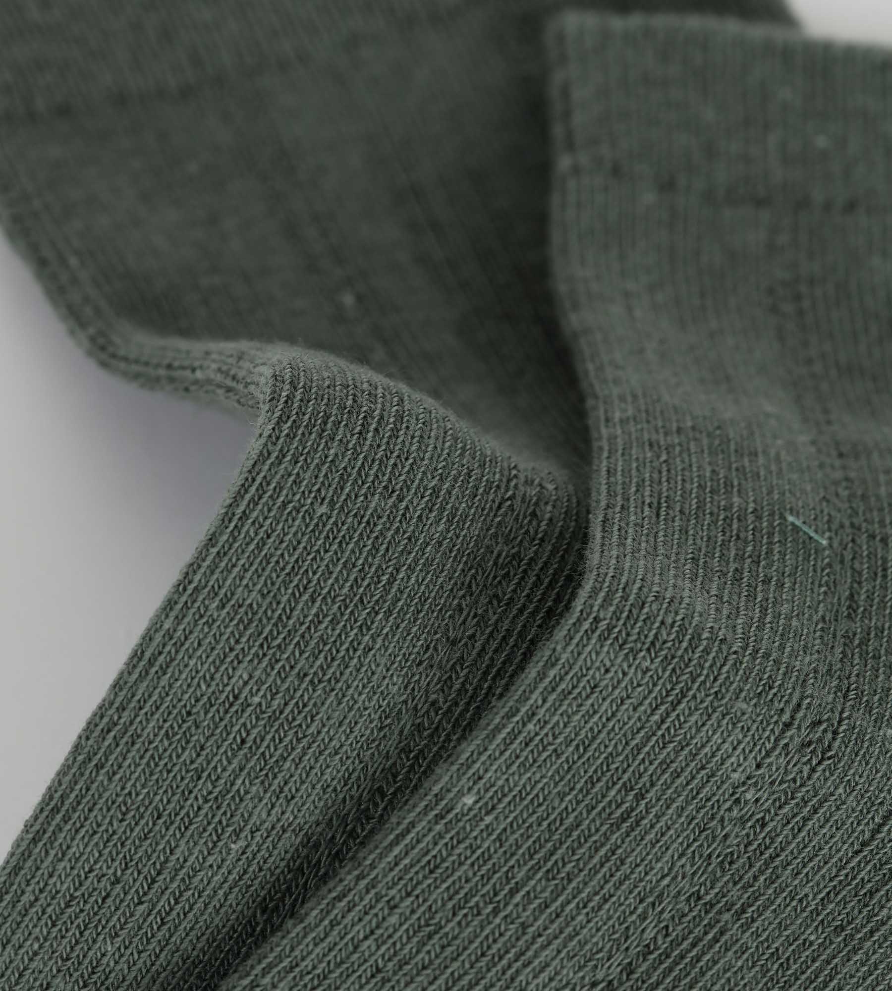 Chaussettes femme en coton pointelle Vert Iceberg La Mode de Dim - Image 3