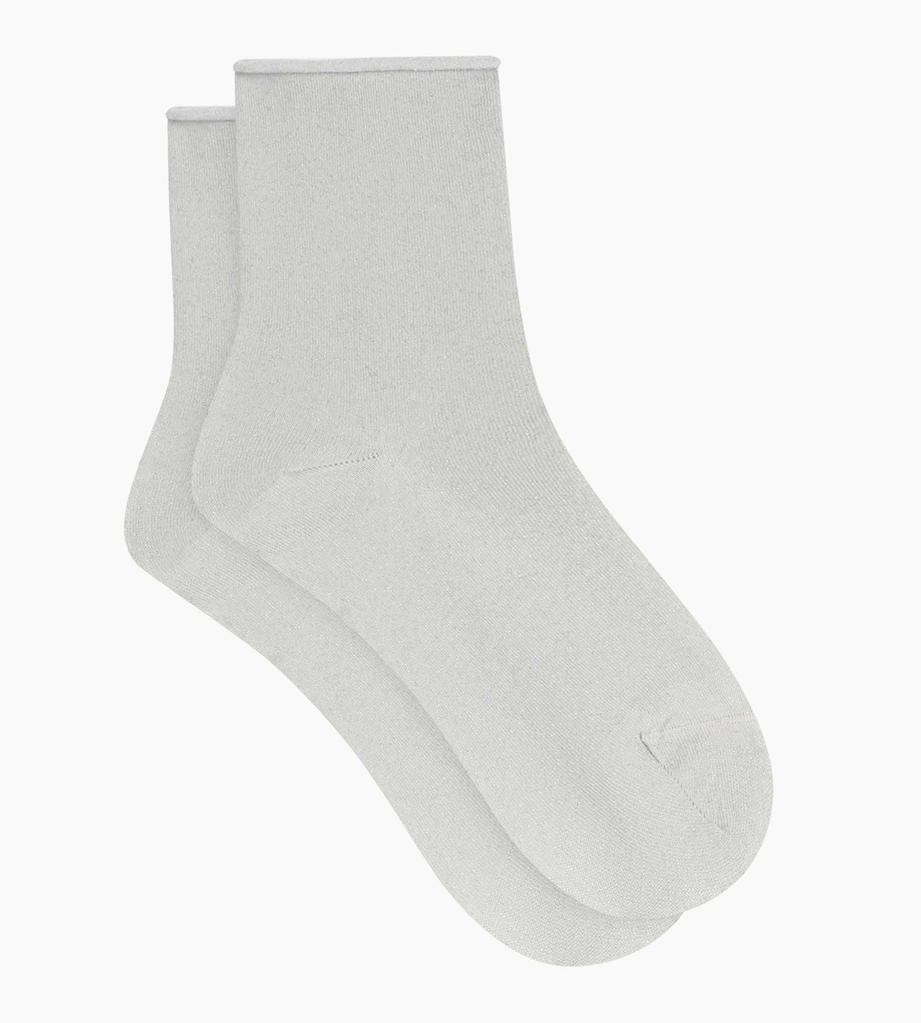 Chaussettes femme en lurex Gris clair Dim Mode - Image 2