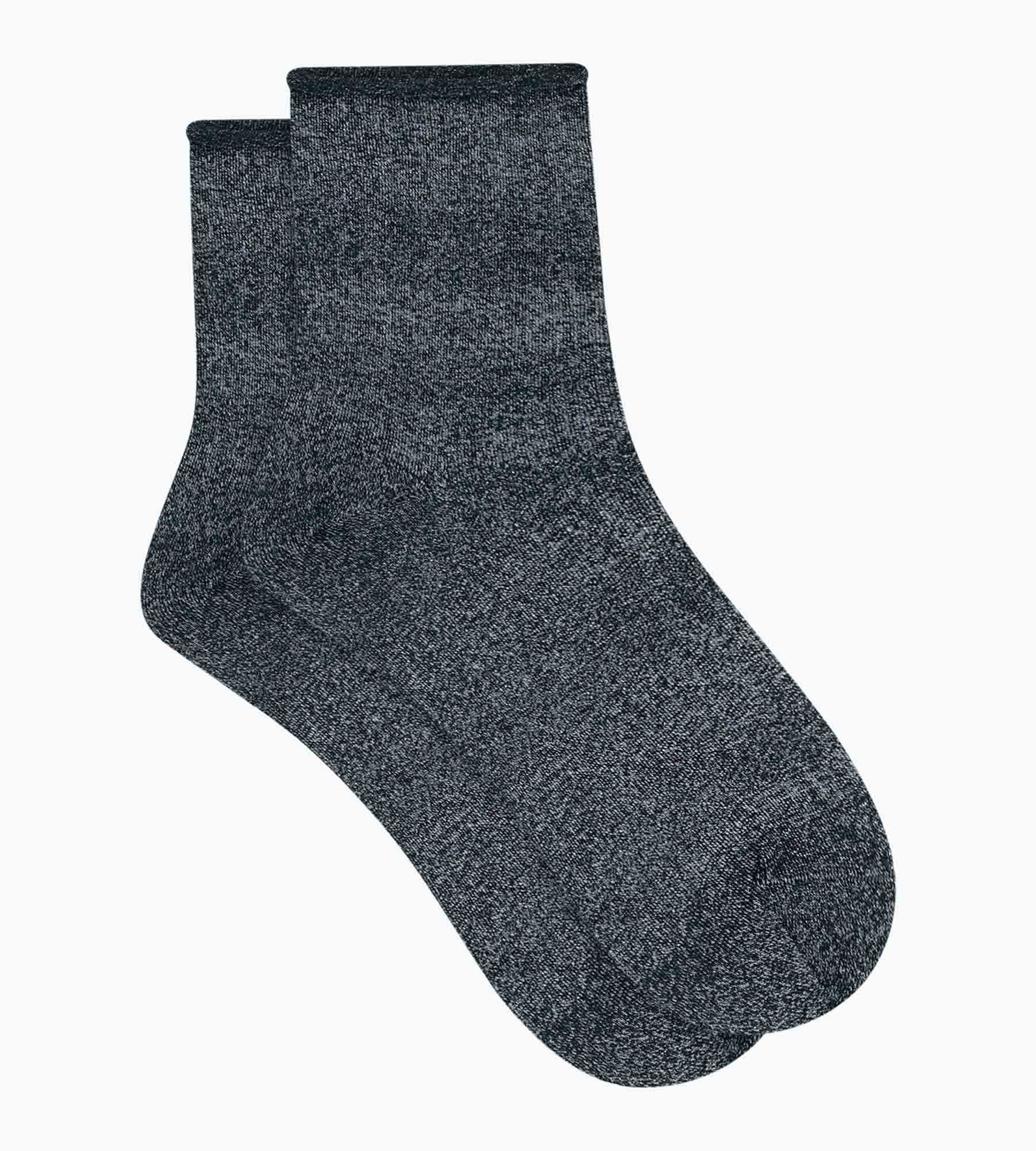 Chaussettes femme en lurex Noir Dim Mode - Image 2