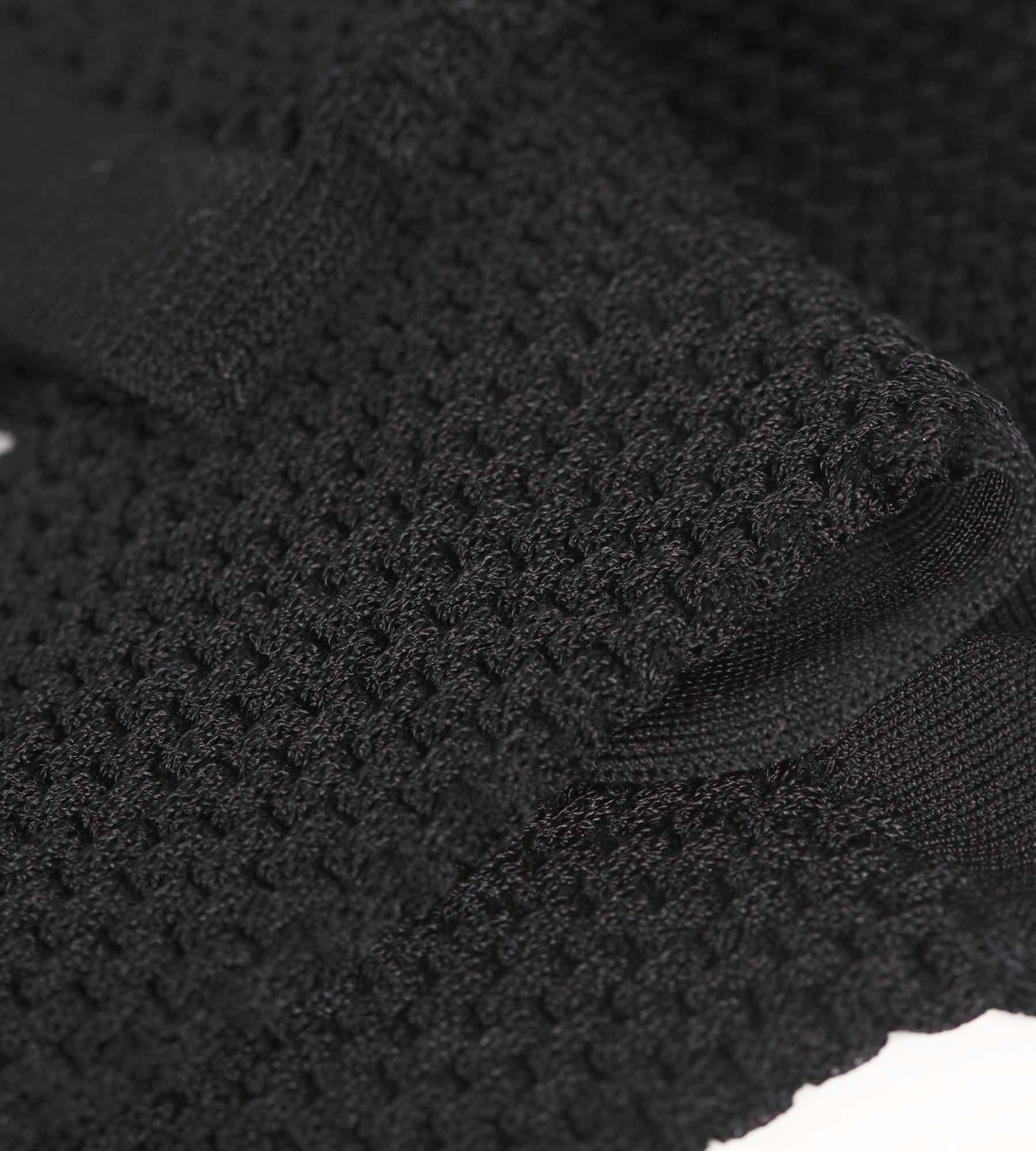 Chaussettes femme en viscose noire effet gaufré Dim Style - Image 3