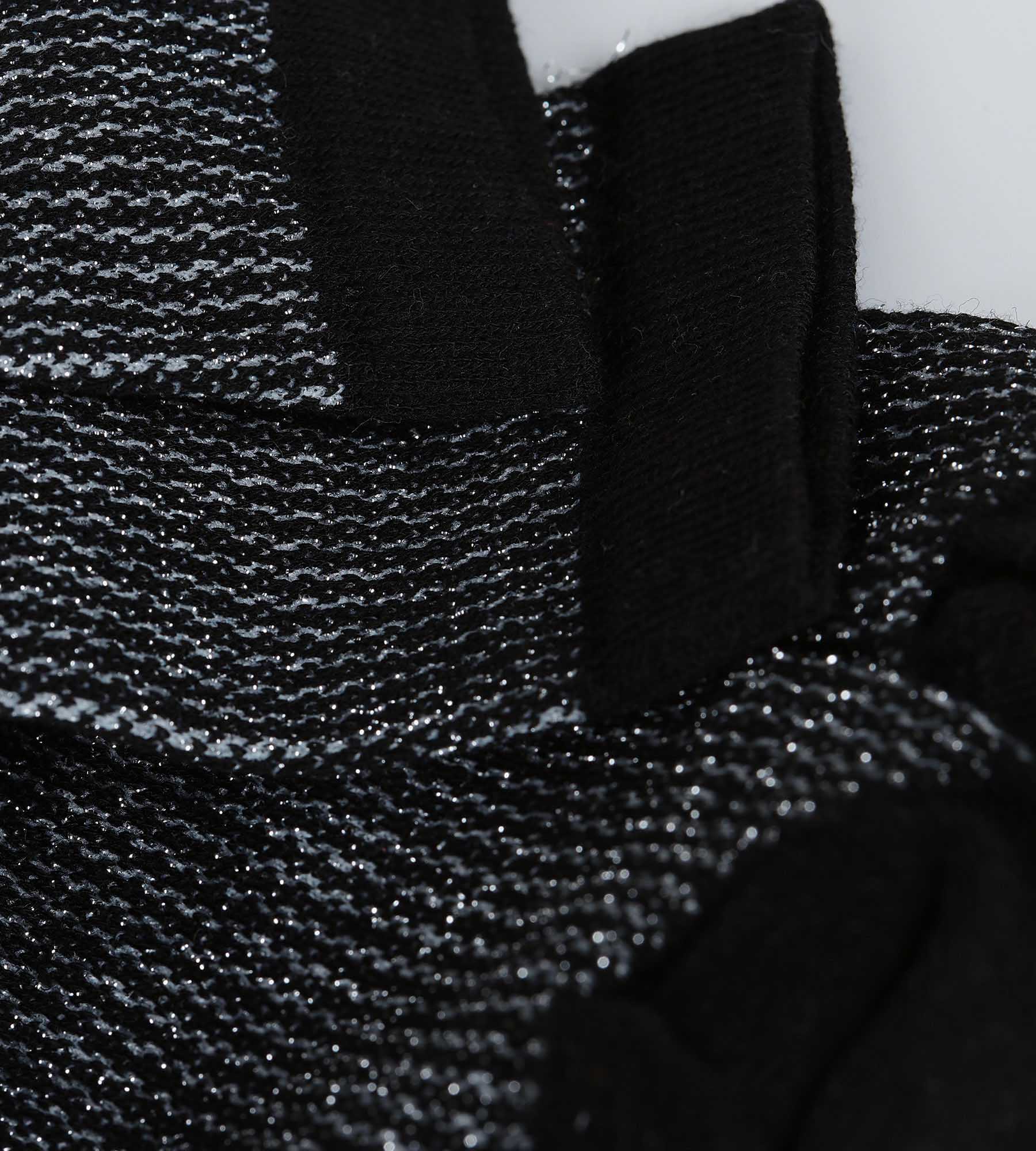 Chaussettes femme noir et Lurex argent Dim Mode - Image 3