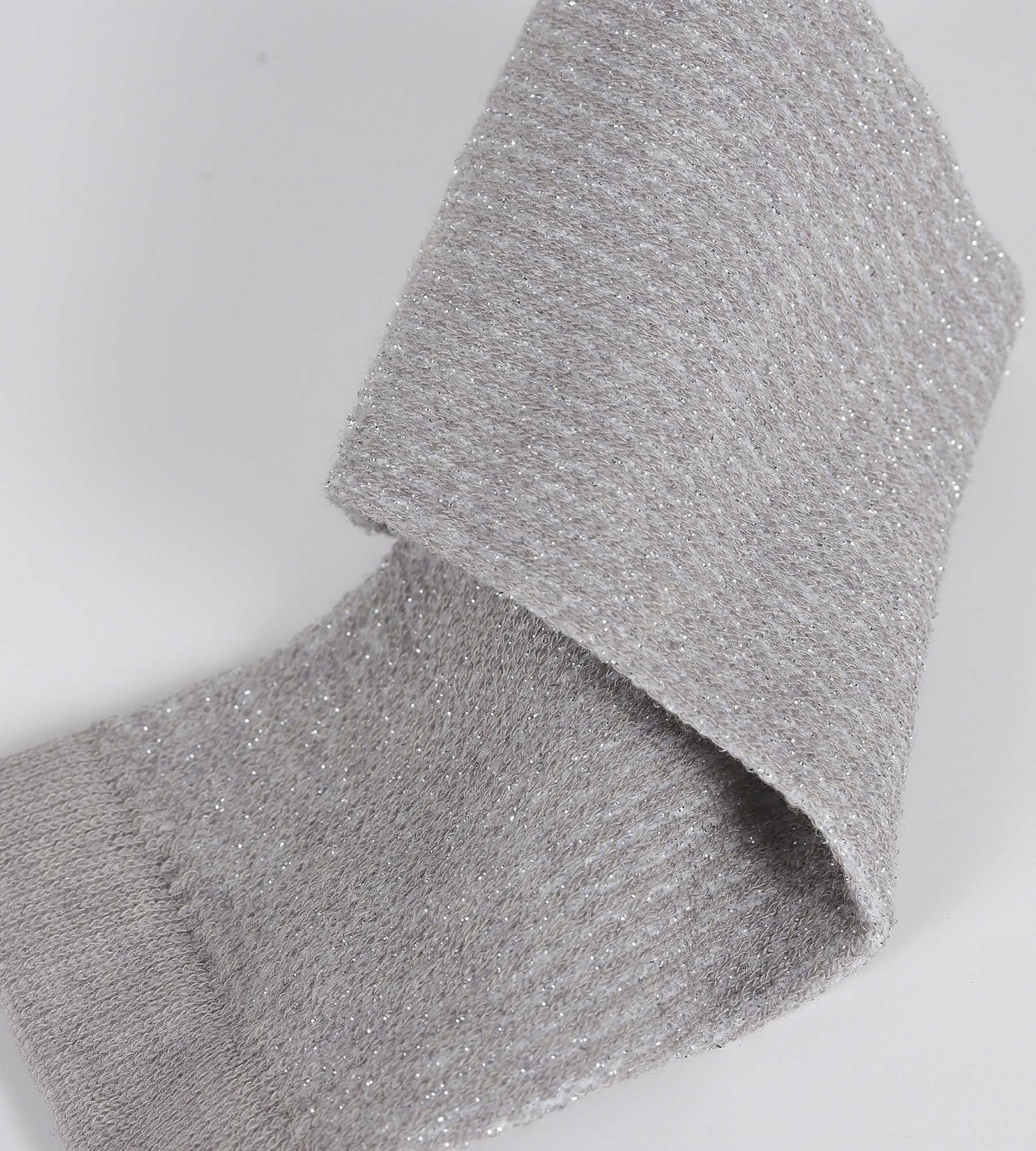 Chaussettes femme taupe et Lurex argent Dim Mode - Image 3