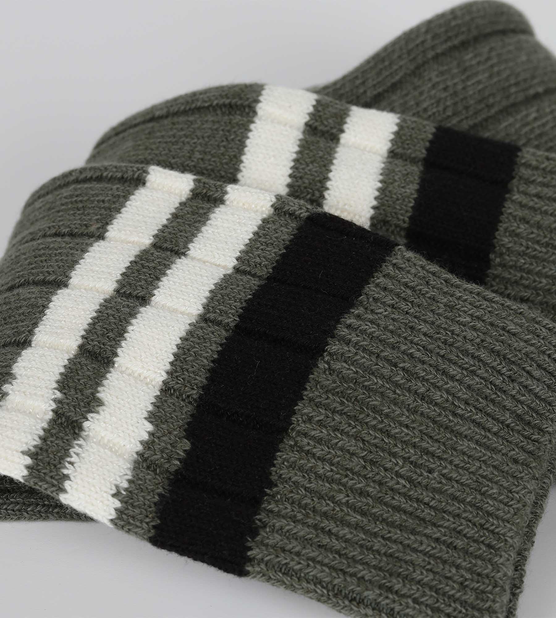 Chaussettes homme olive à rayures Bambou - Image 3