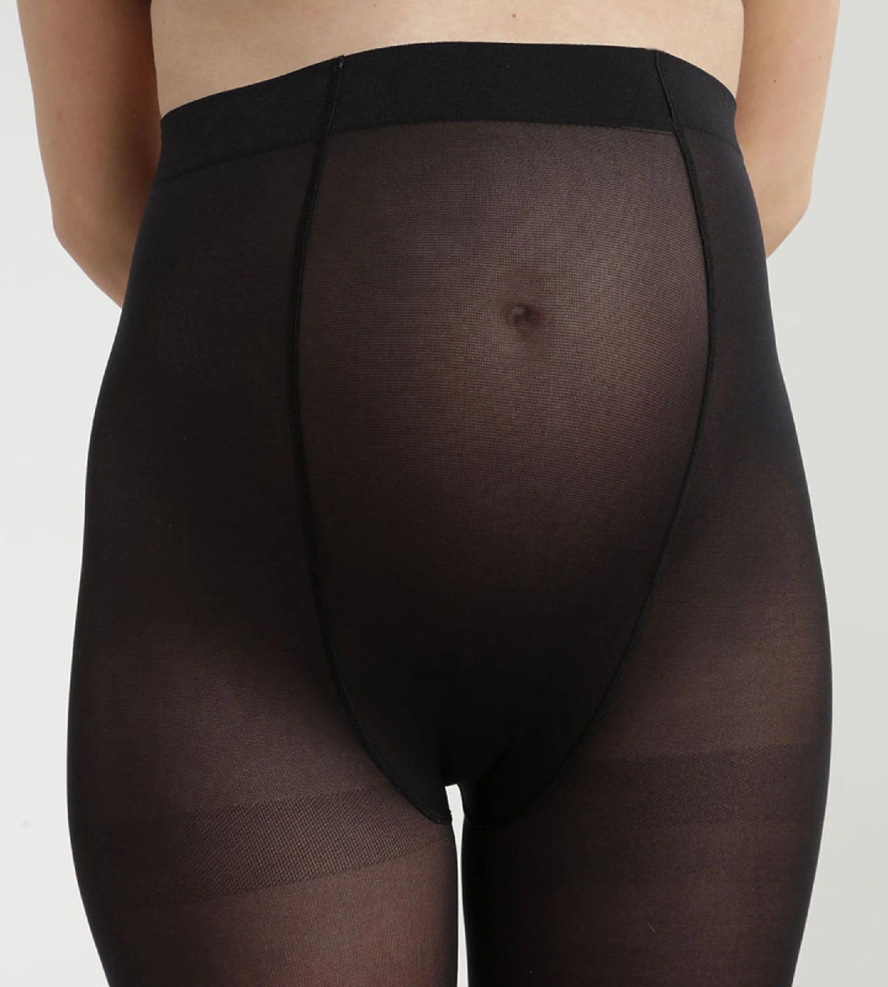 Collant de maternité opaque ceinture ultra extensible Dim Style Mama - Image 4