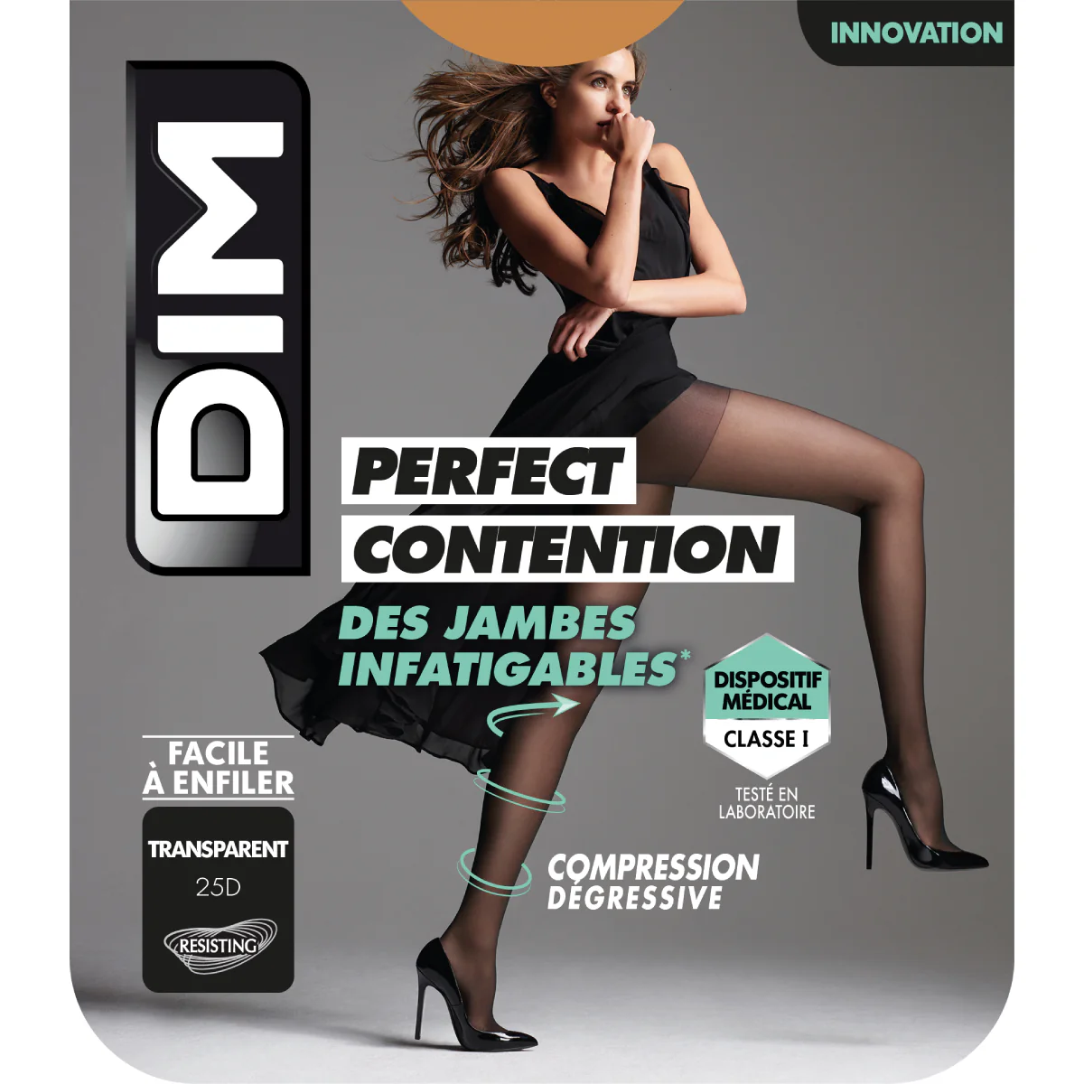 Collant Gazelle Transparent pour femme DIM Perfect Contention 25D - Image 4
