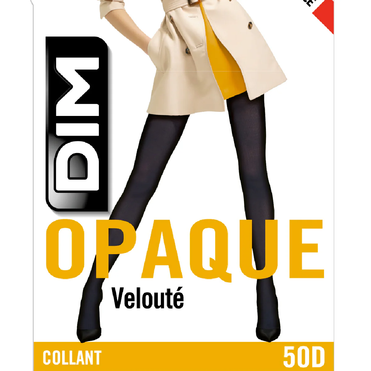 Collant gris charbon opaque veloulé Style 50D - Image 4