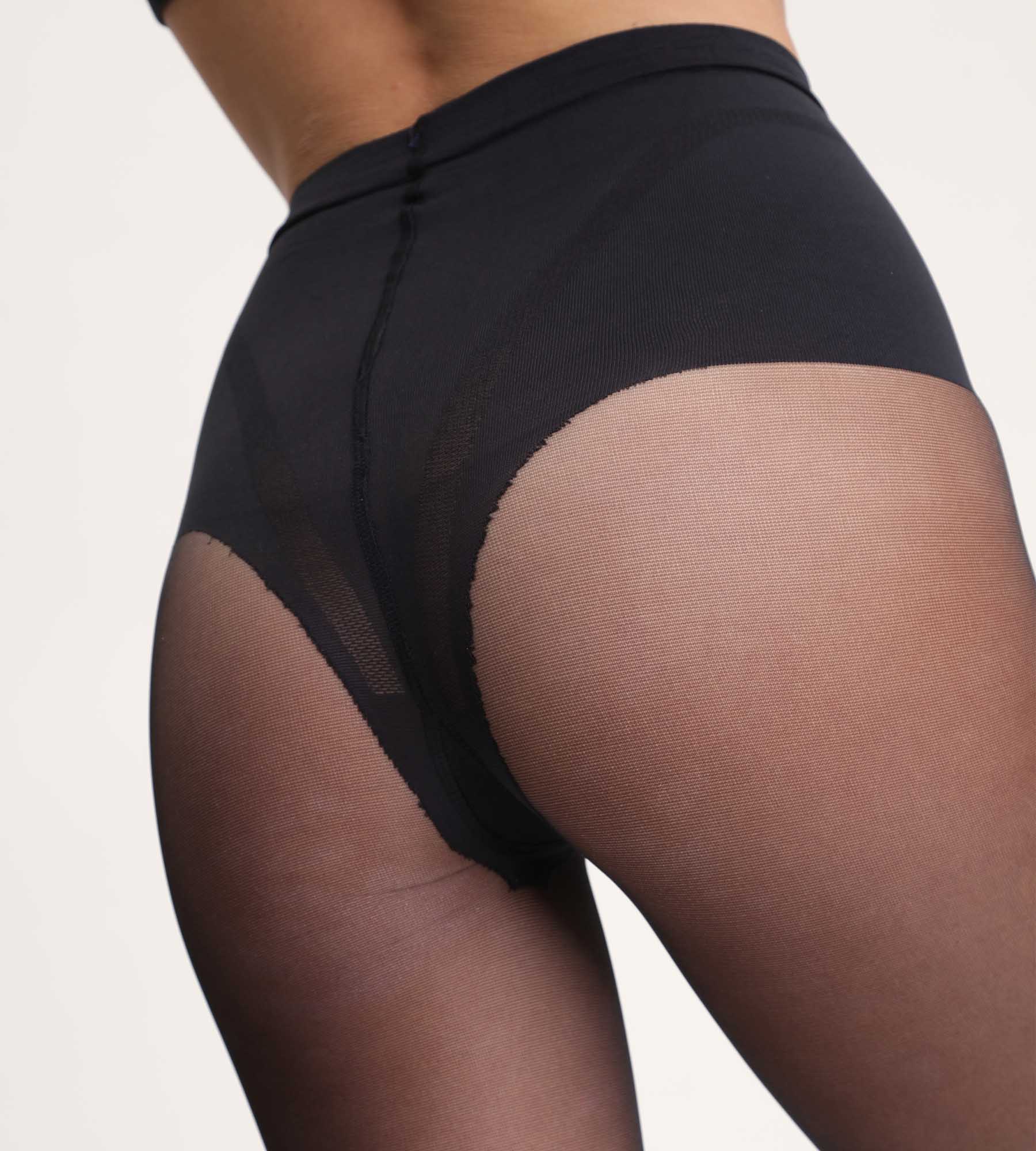 Collant noir Diam's Ventre Plat 25D - Image 3
