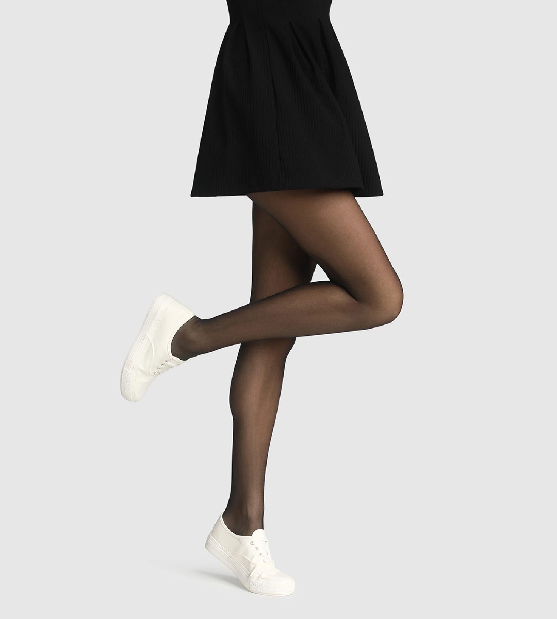 Collant Noir pour Femme Trio Rouge - Image 3