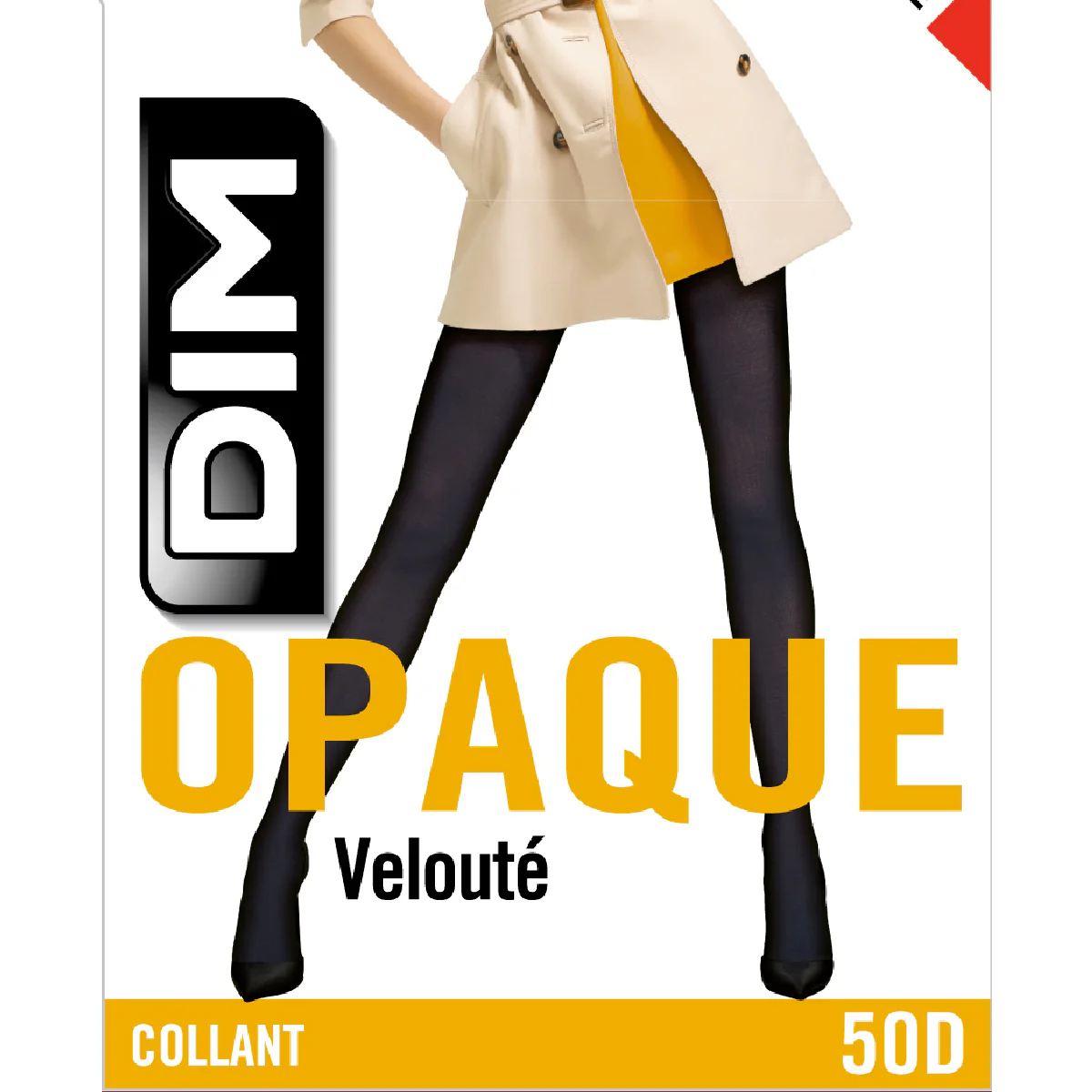 Collant opaque velouté rouge intense  50D Style - Image 3