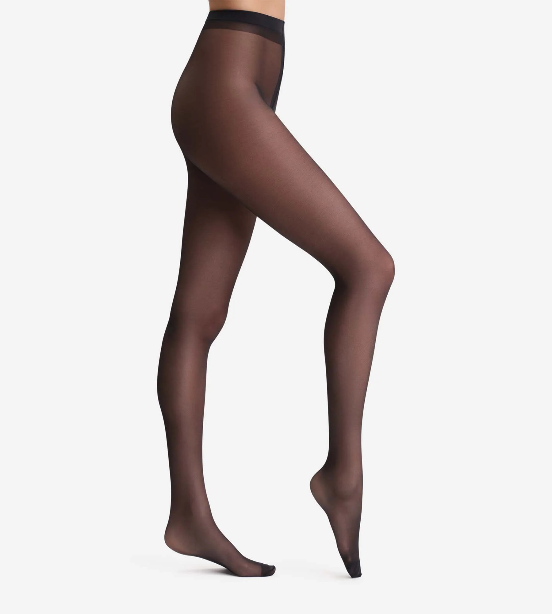 Collant semi-opaque noir Diam's Silhouette Fuselée
