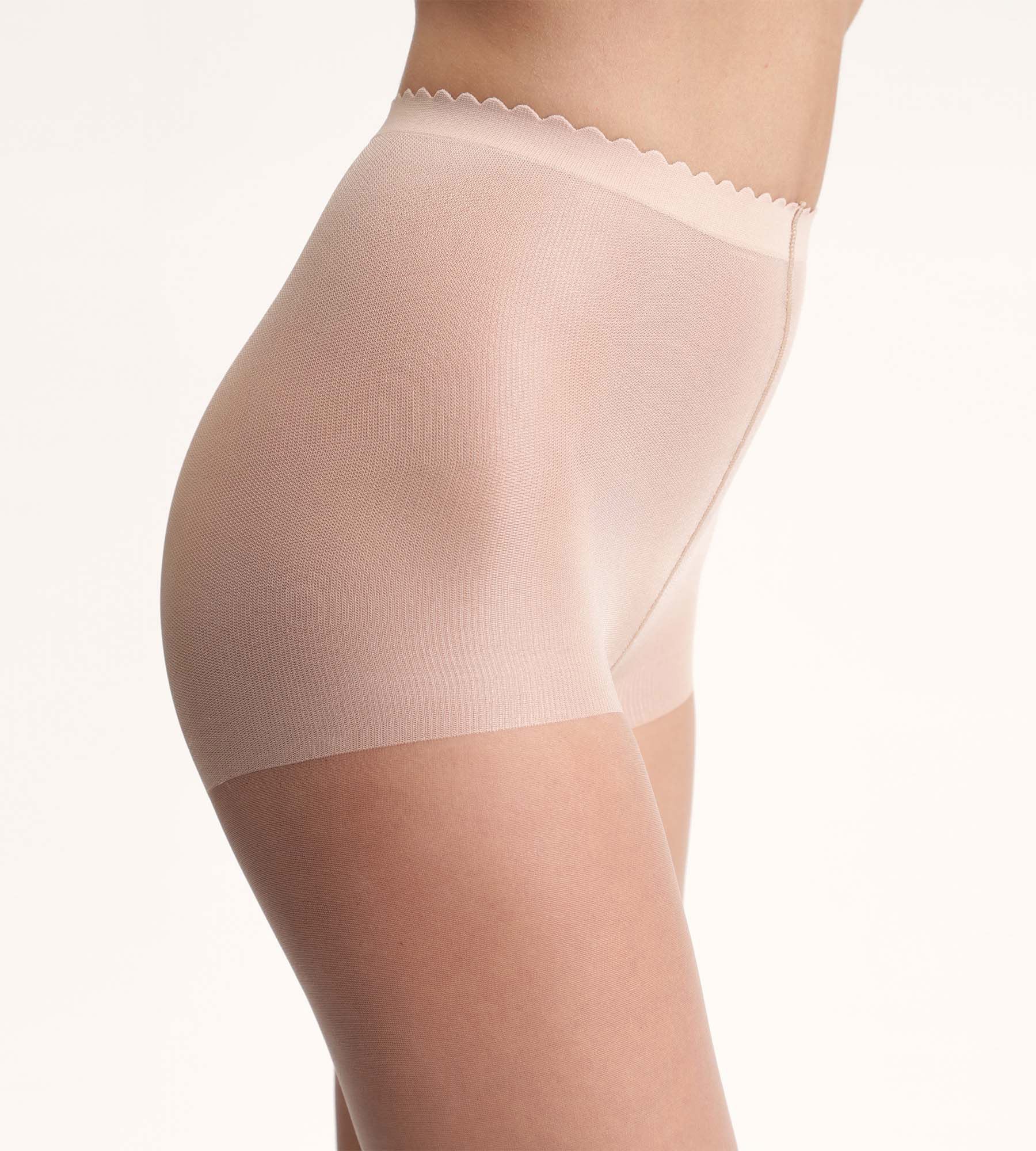 Collant voile transparent beige éclat effet nude Body Touch Dim 17D - Image 2