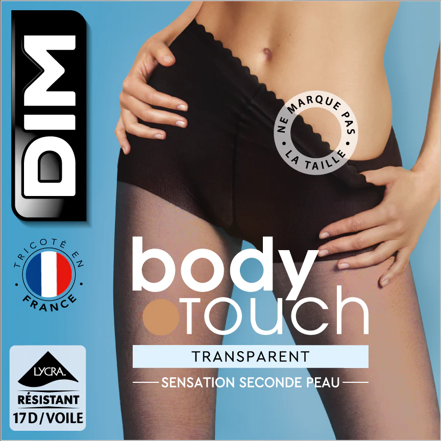 Collant voile transparent beige éclat effet nude Body Touch Dim 17D - Image 4