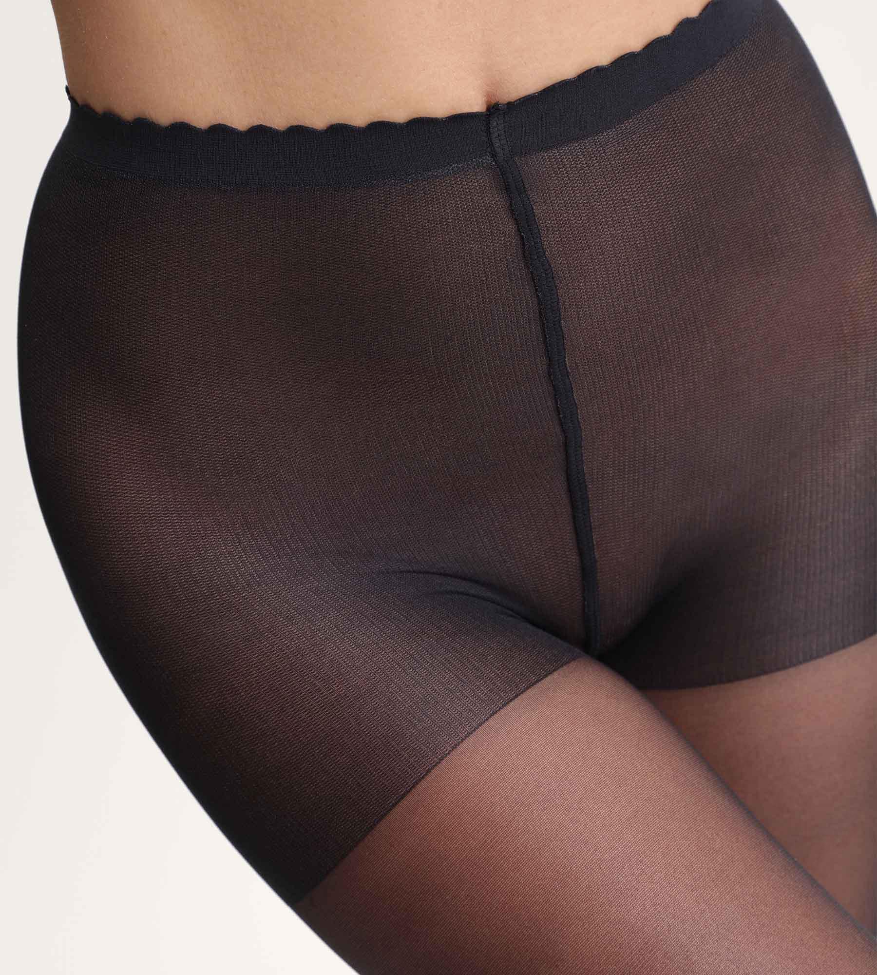 Collant voile transparent noir Body Touch Dim 17D - Image 2