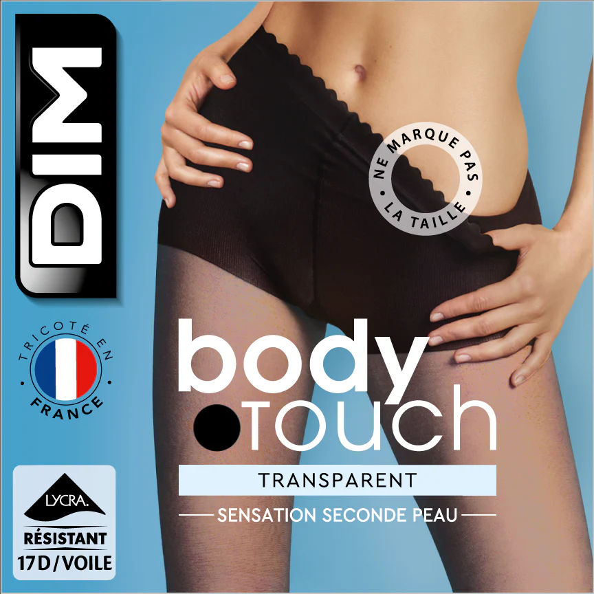 Collant voile transparent noir Body Touch Dim 17D - Image 4
