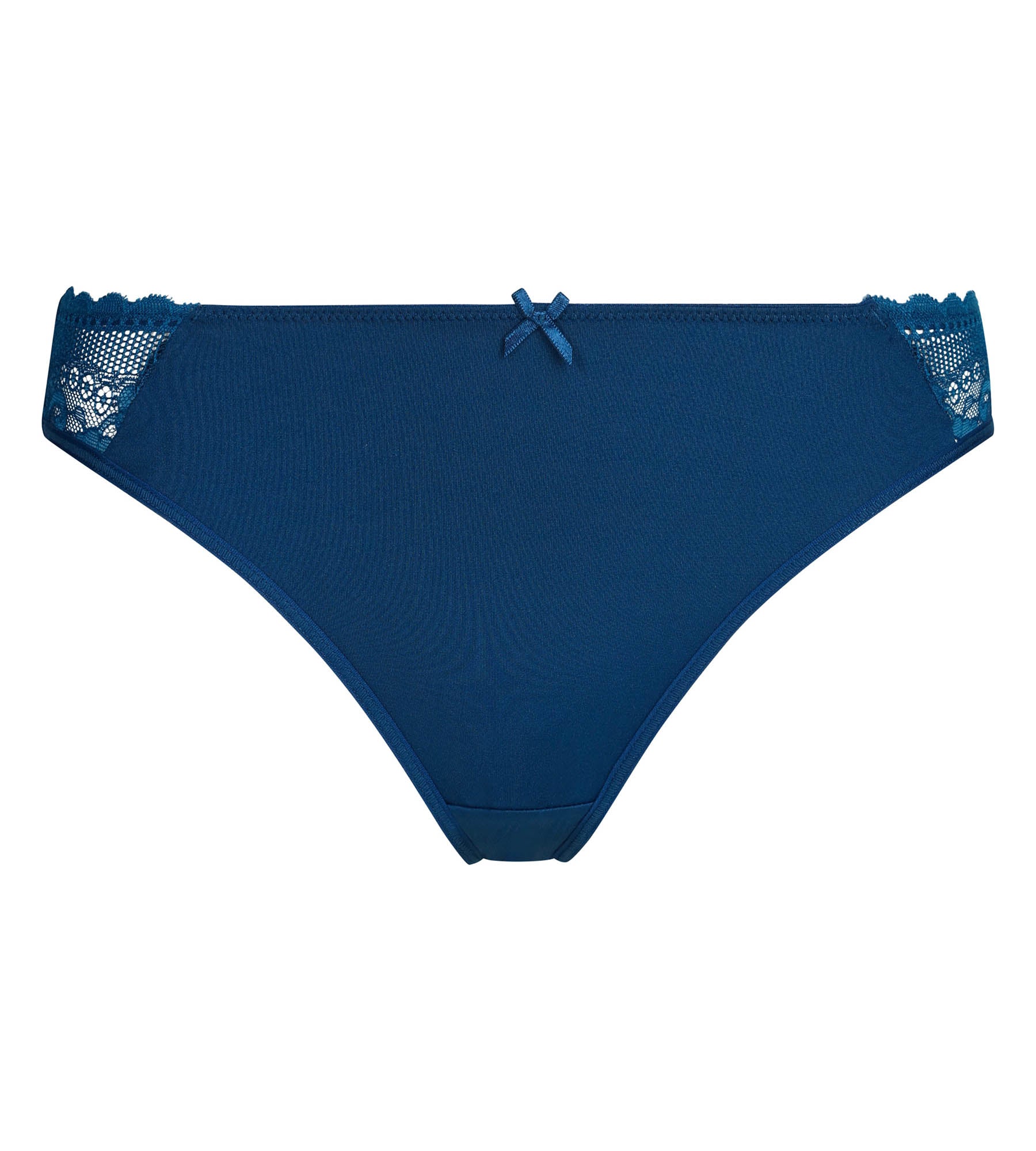 Culotte en dentelle et résille florale Bleu Dim Féminine - Image 5