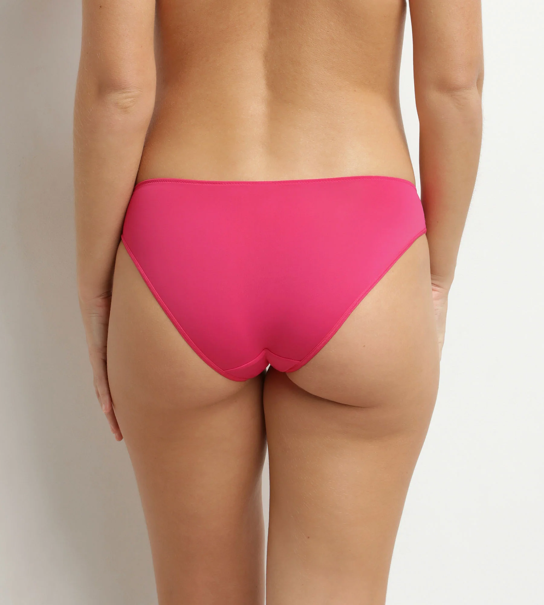 Culotte en dentelle et résille florale Fuchsia Dim Féminine - Image 2