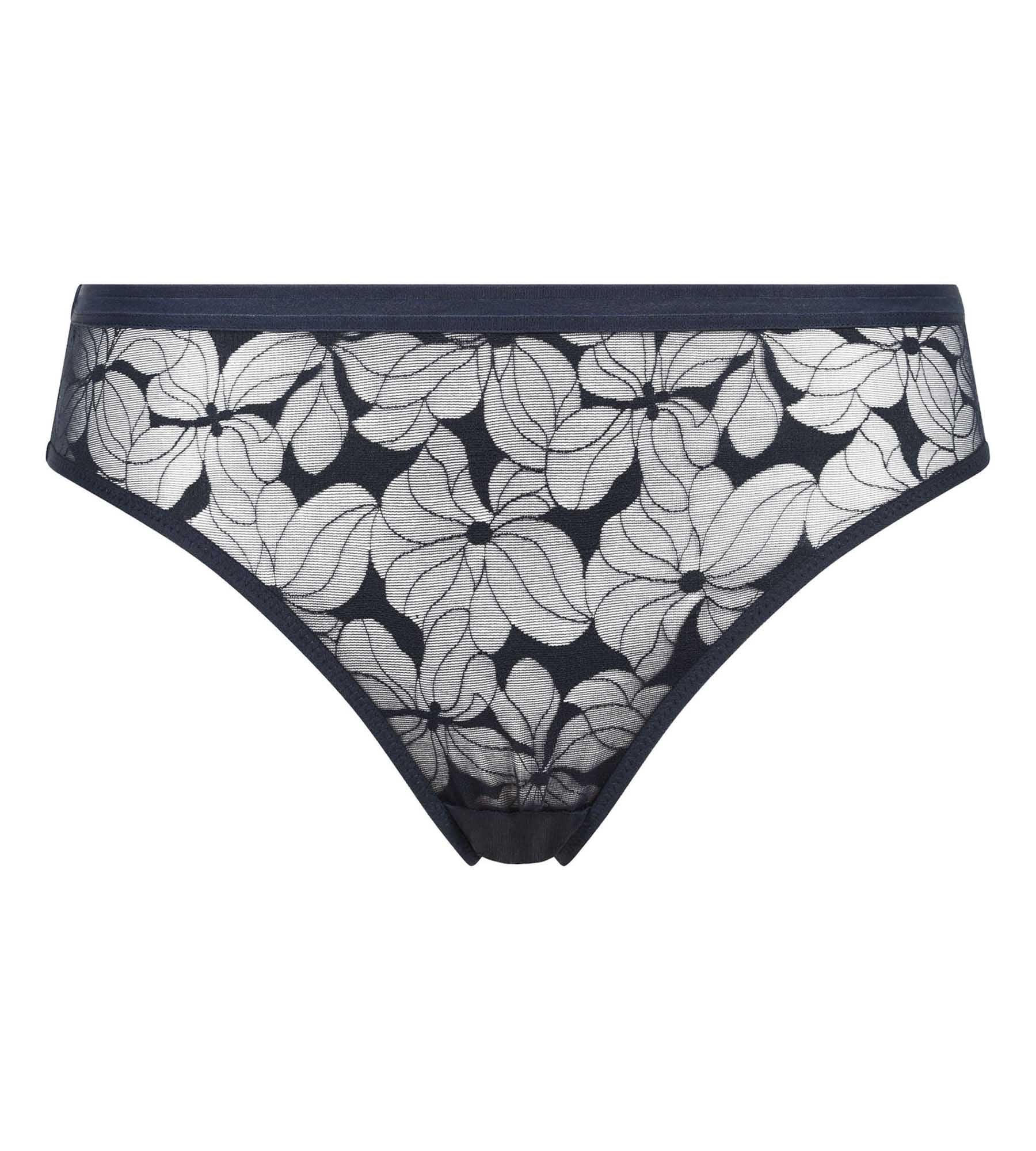Culotte femme Bleu à fleurs Dim Bloom - Image 5