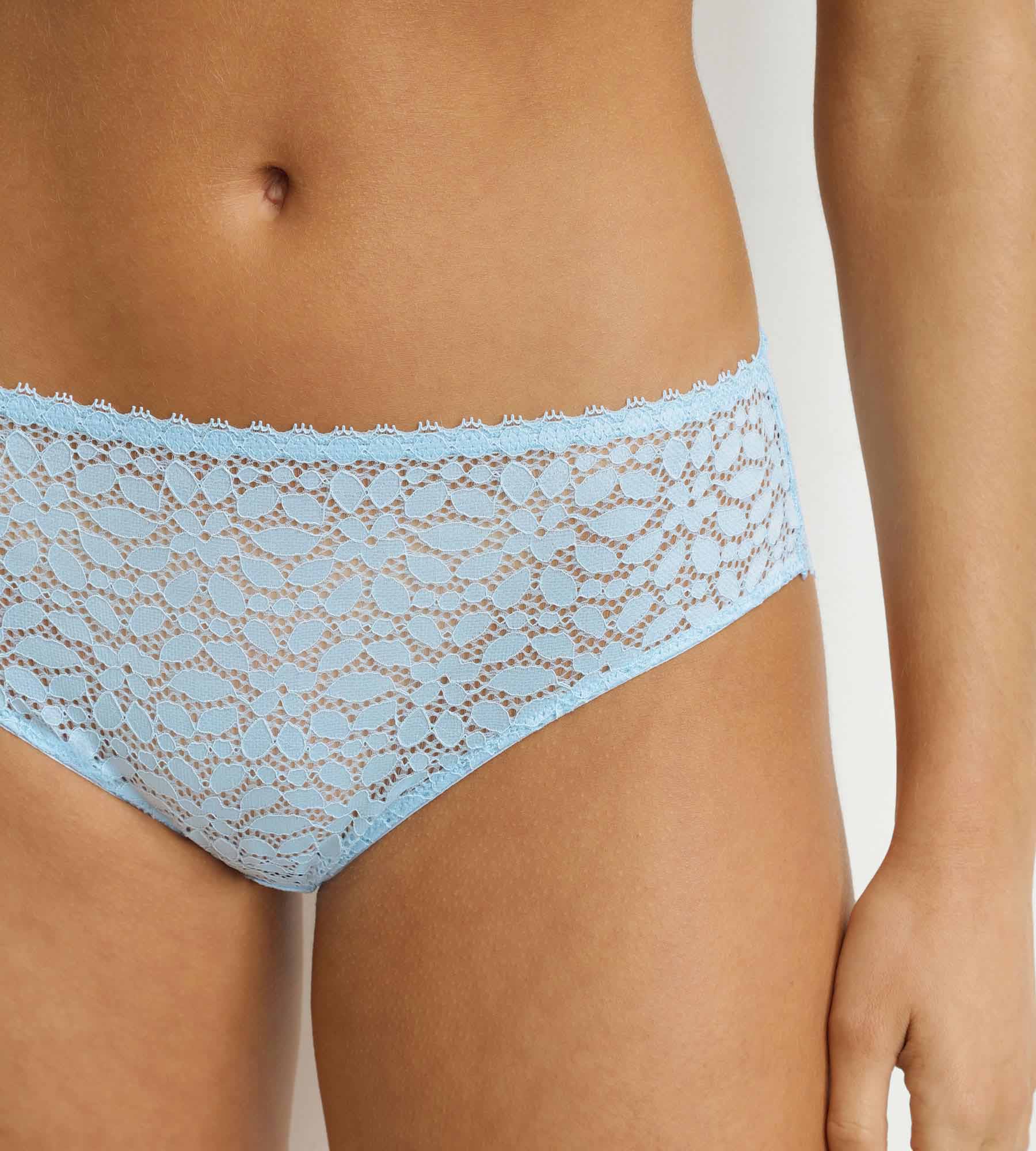Culotte femme en dentelle florale Bleu Chemise Dim Daily Dentelle - Image 6