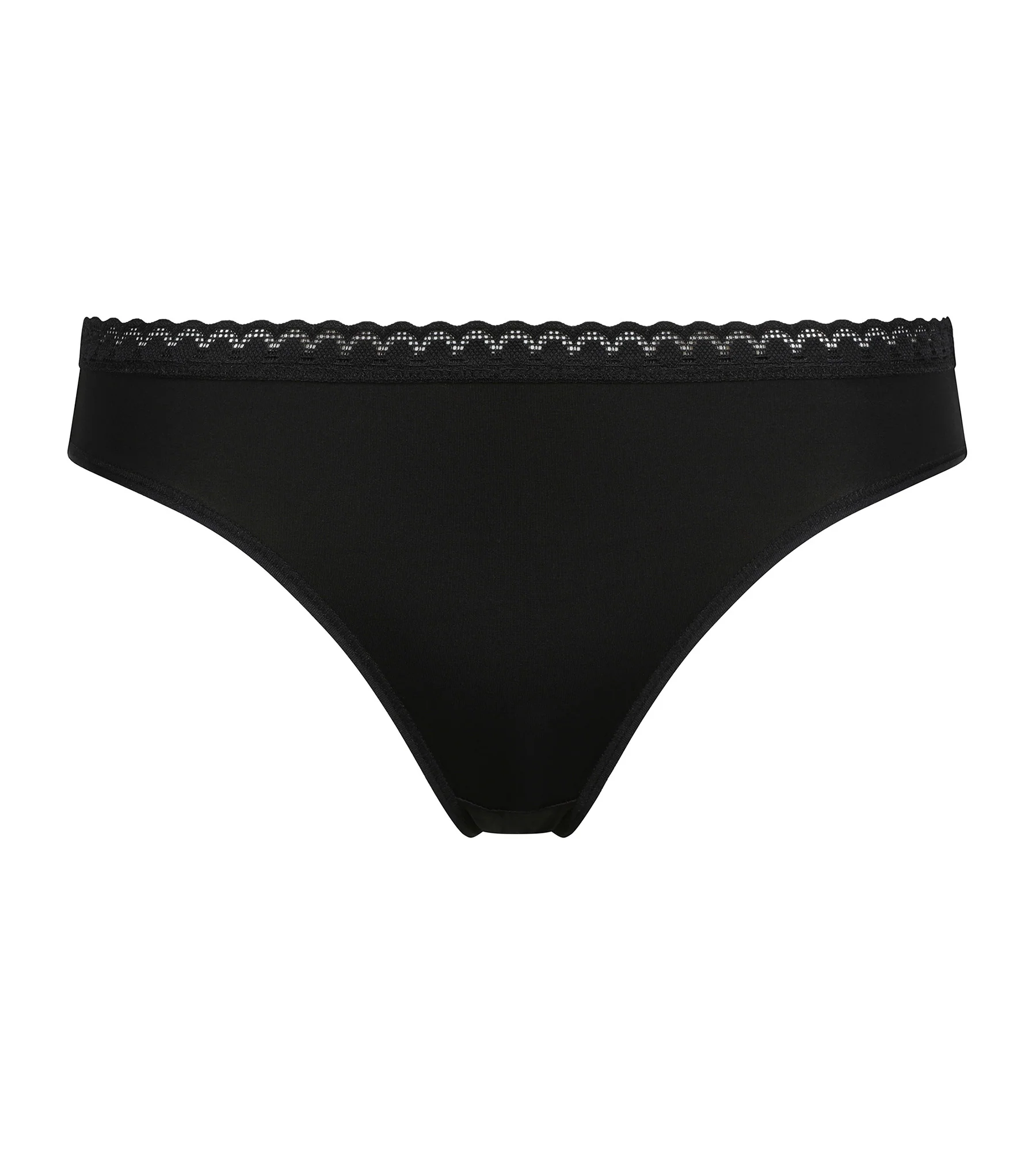 Culotte femme en microfibre et ceinture en tulle Noir Daily Micro - Image 5