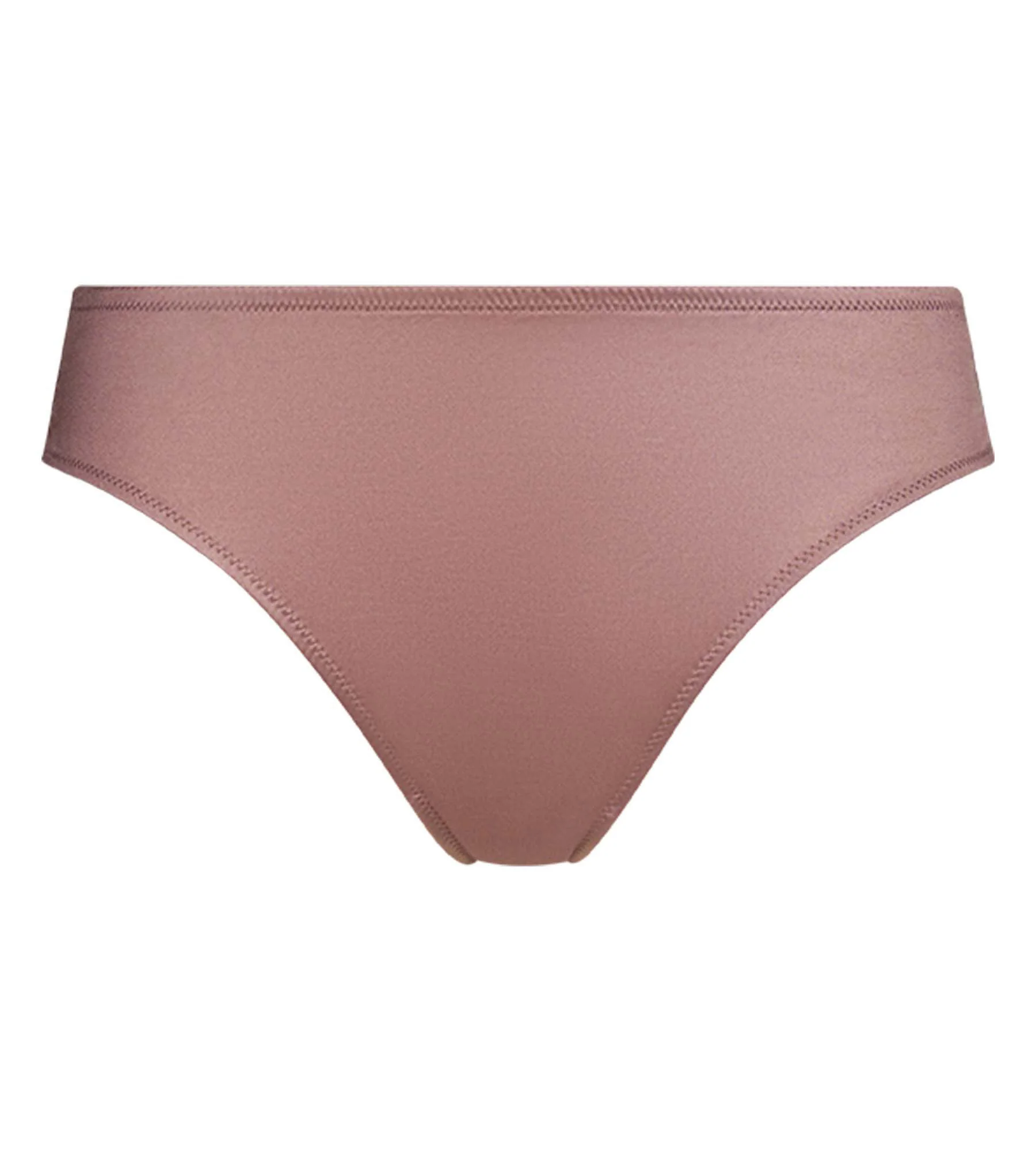 Culotte femme en satin et dentelle florale Marron Chocolove - Image 5