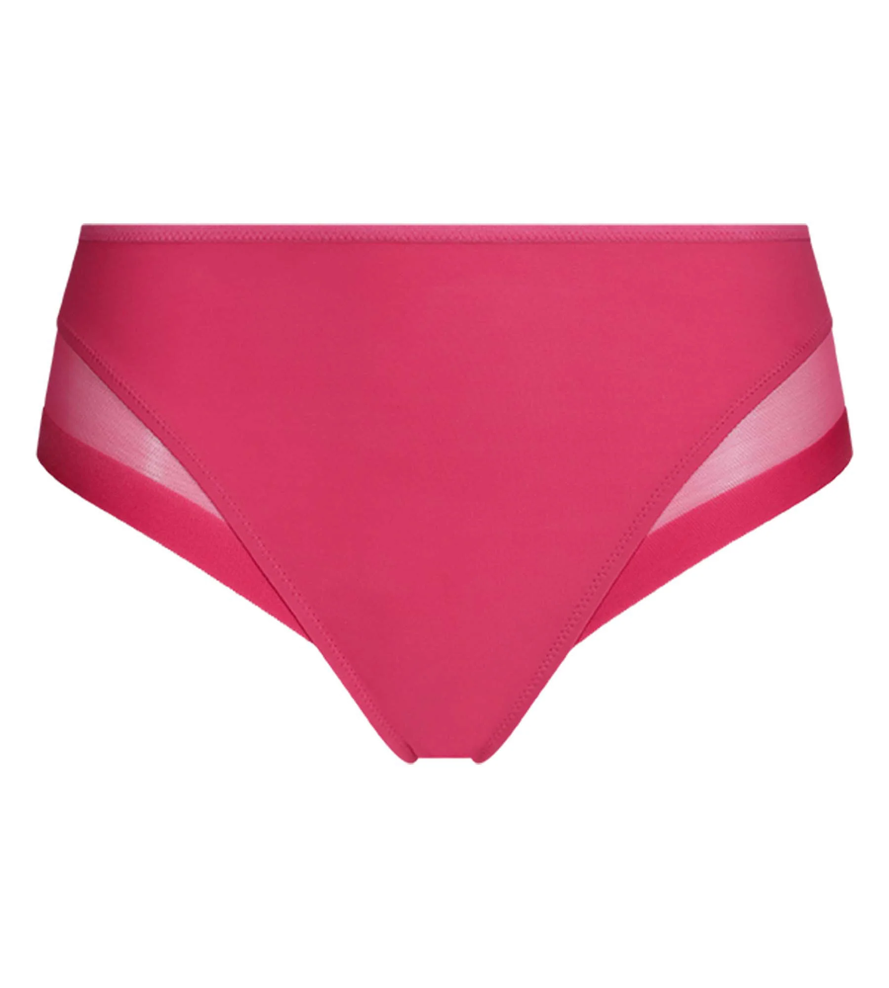 Culotte femme microfibre et tulle framboise Dim Generous - Image 5