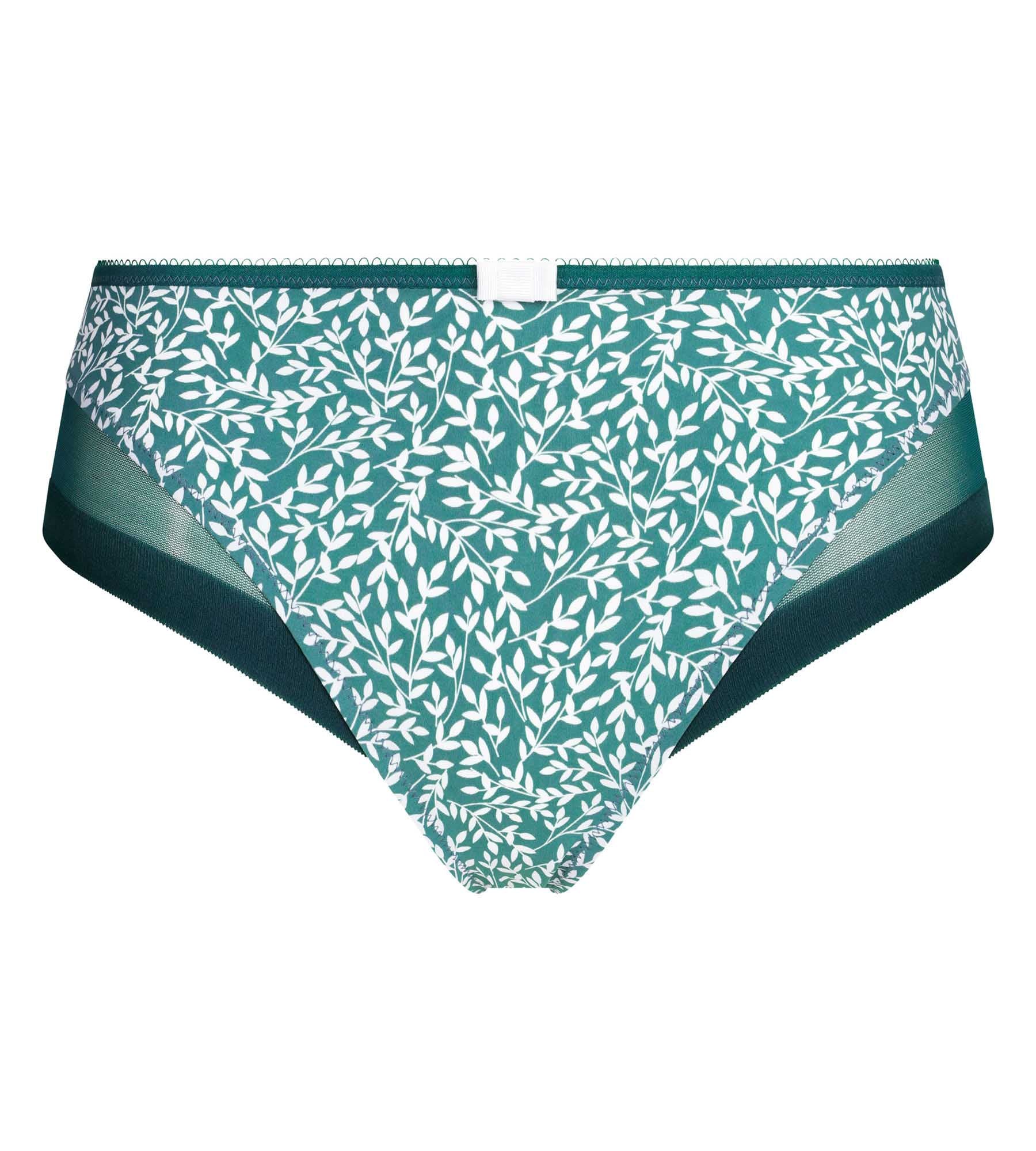 Culotte femme microfibre et tulle vert hydro Dim Generous - Image 5