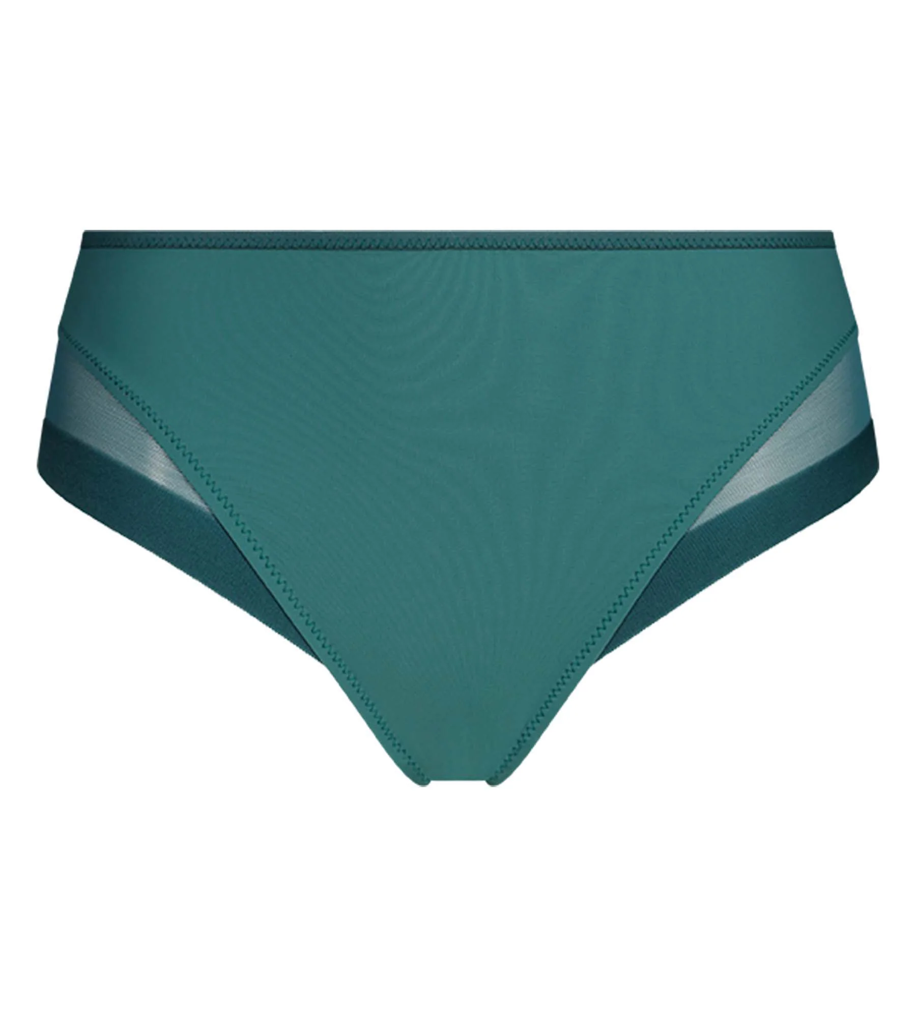 Culotte femme semi-transparente en microfibre verte Dim Generous - Image 5