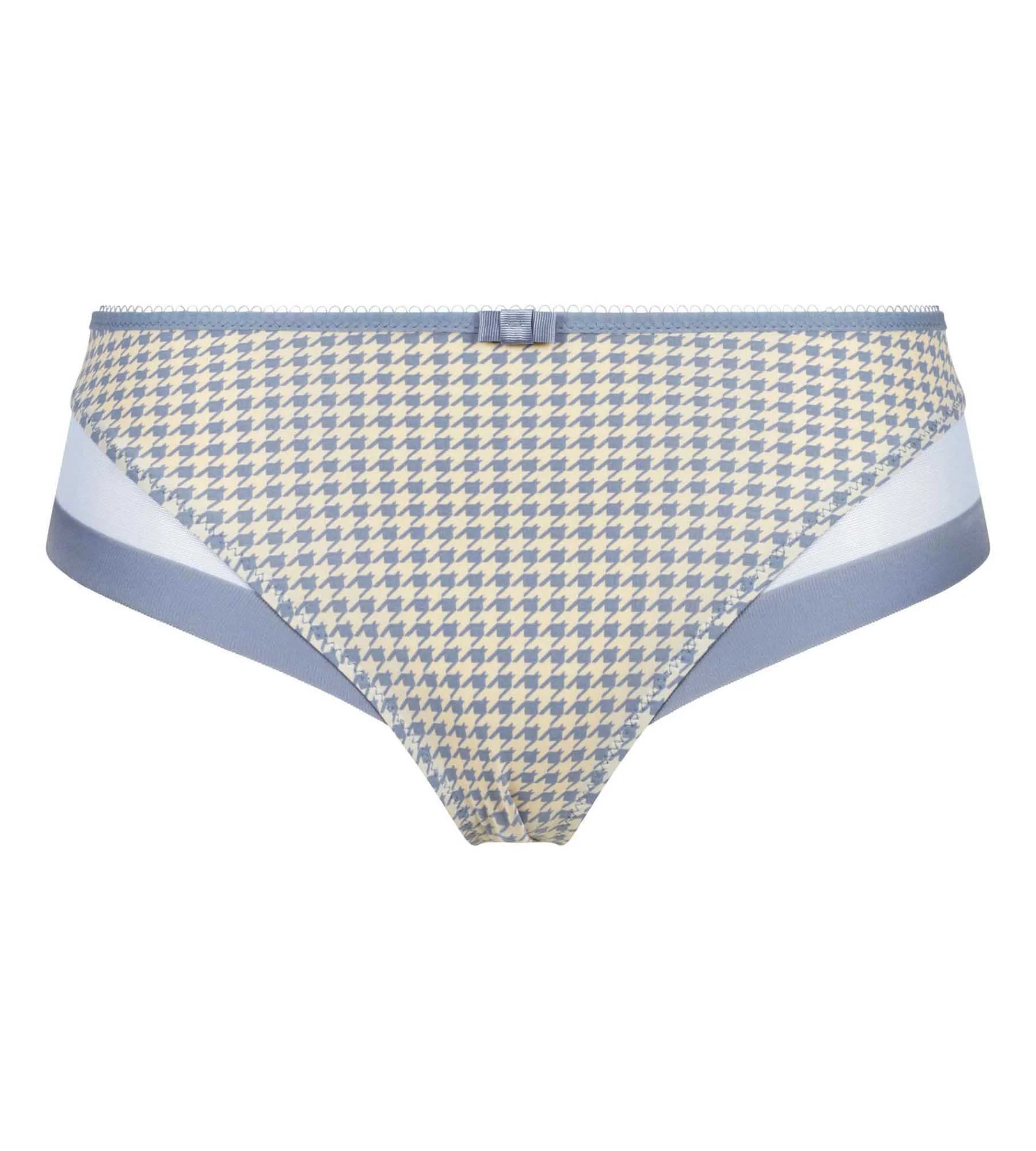 Culotte femme semi-transparente motif pied de poule Dim Generous - Image 5